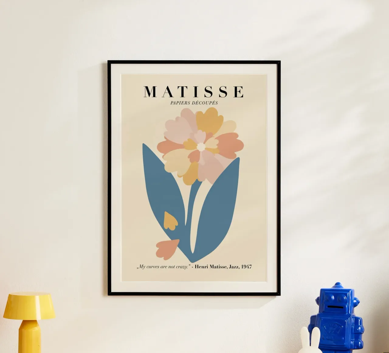Fiori di jazz 1947 Matisse poster con telaio in plastica da DODOLAN STORE