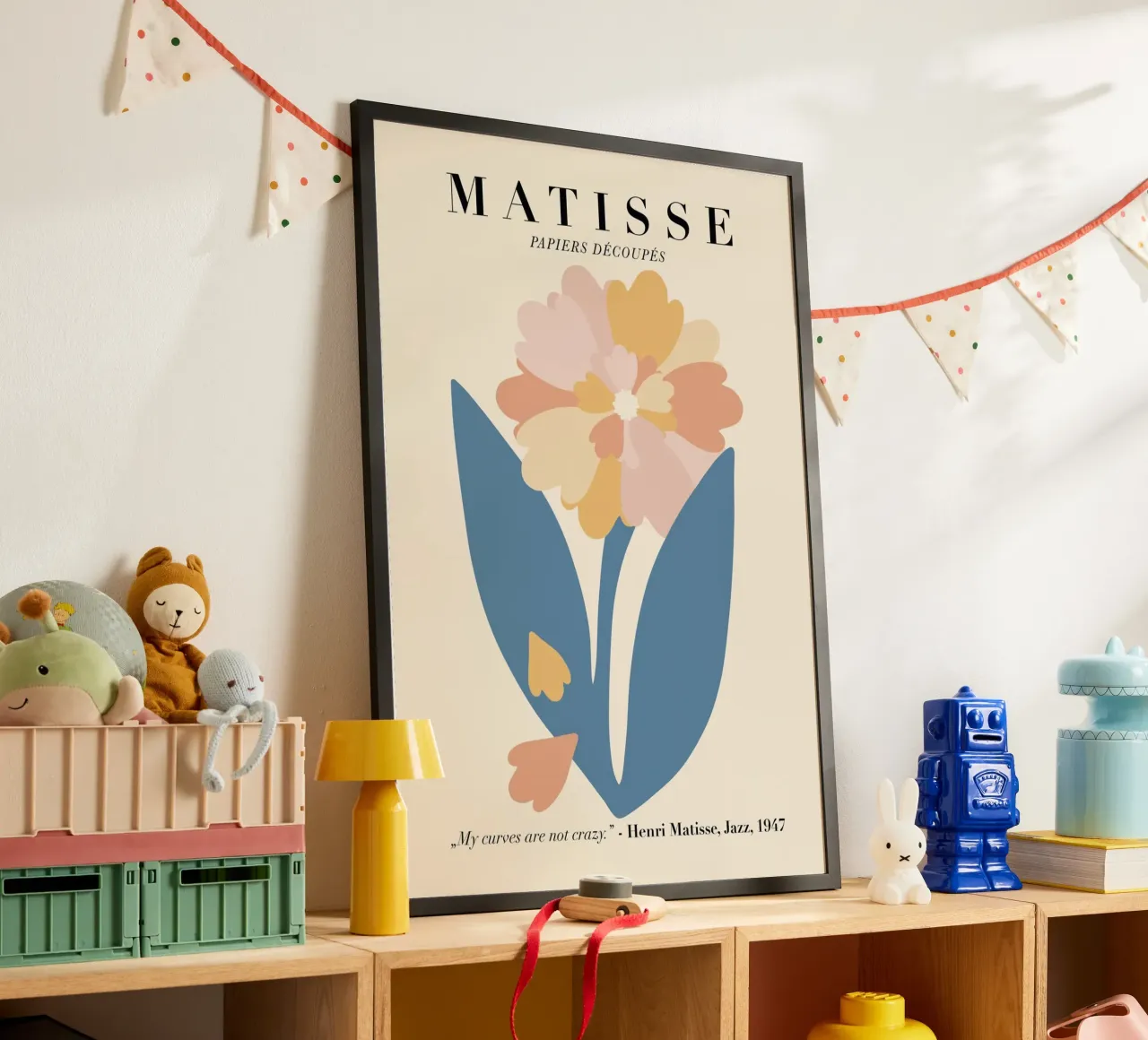 Fiori di jazz 1947 Matisse poster con telaio in plastica da DODOLAN STORE