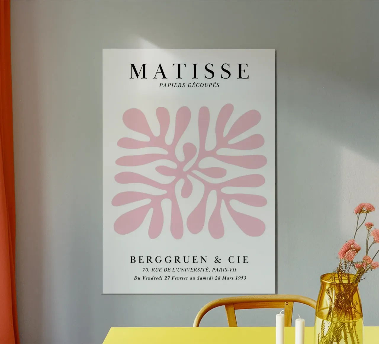 Parigi VII Foglia di Matisse poster da DODOLAN STORE