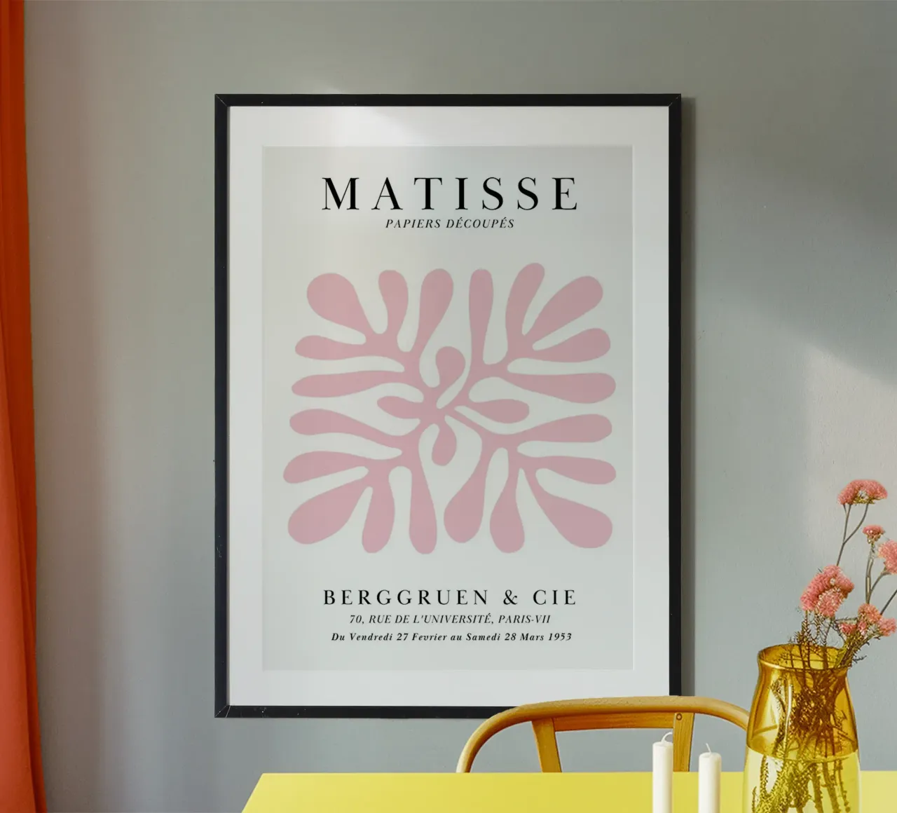 Parigi VII Foglia di Matisse poster da DODOLAN STORE