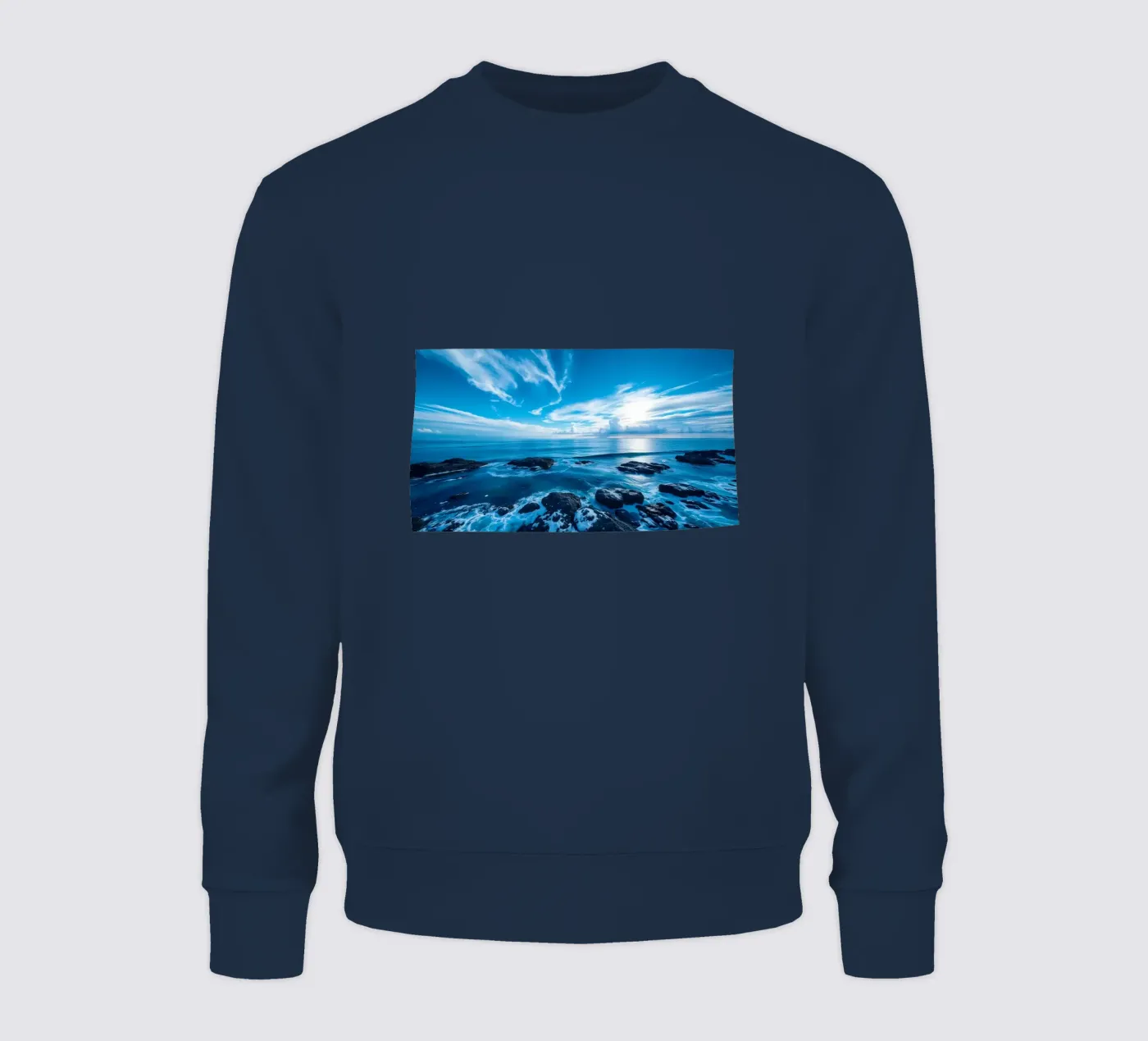 Sky and sea sweatshirt by Wild Beauty