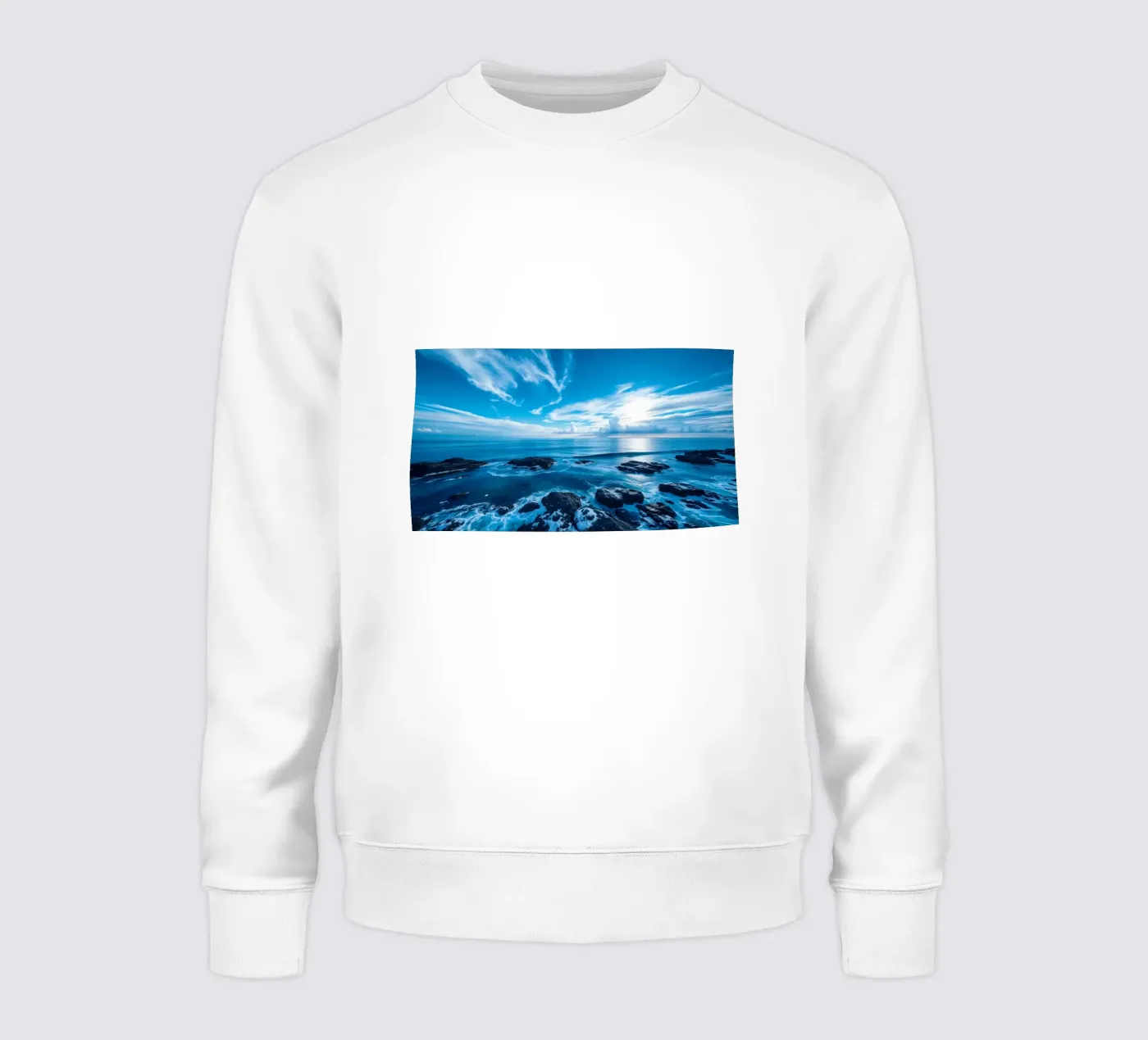 Sky and sea sweatshirt by Wild Beauty