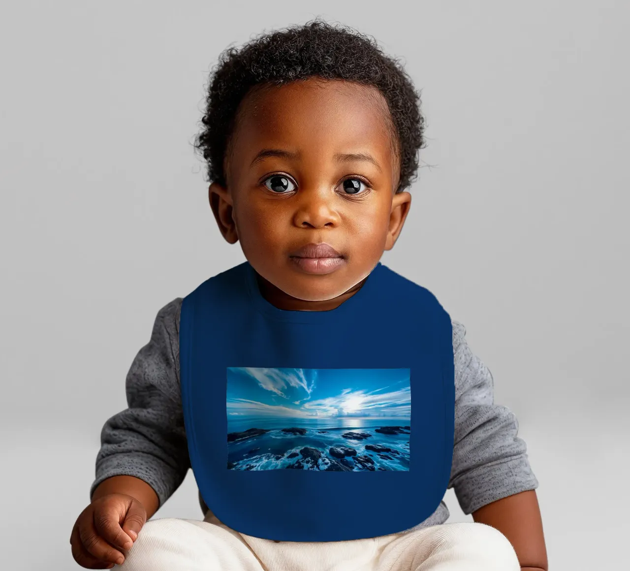 Lucht en zee baby slabbetje van Wild Beauty