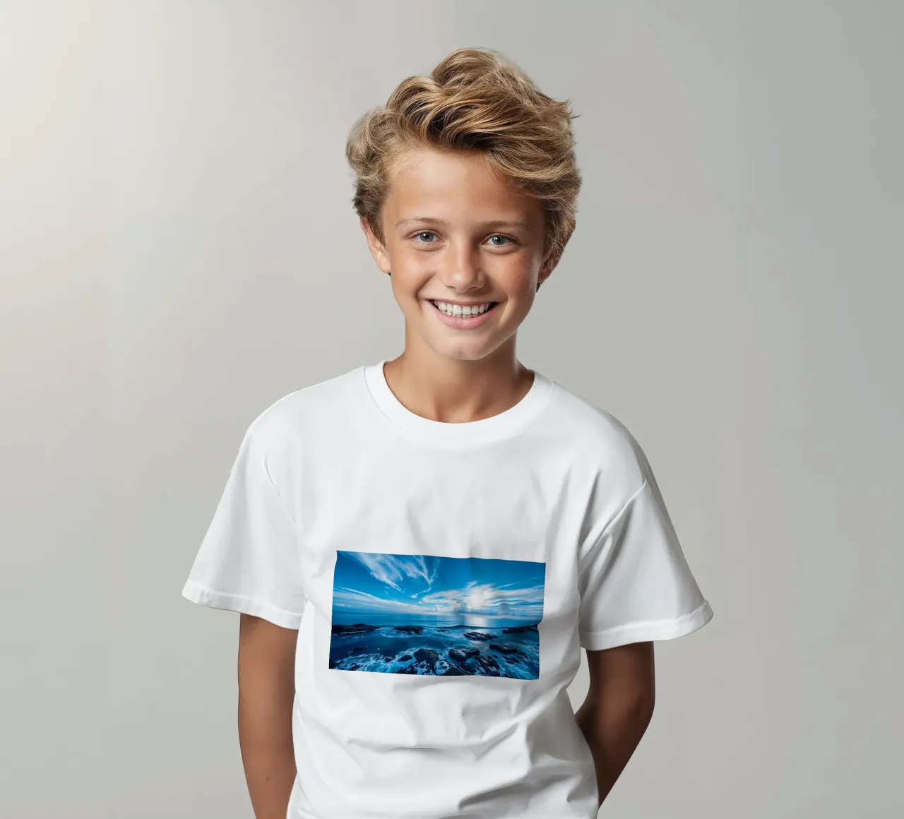 Cielo e mare t-shirt bambini da Wild Beauty