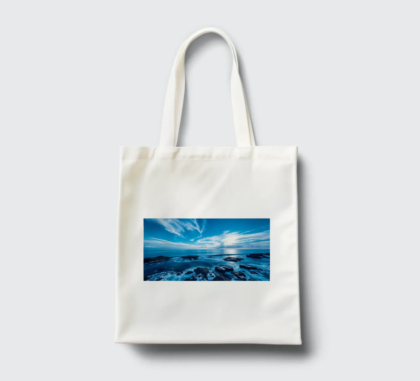 Cielo e mare borsa in juta da Wild Beauty