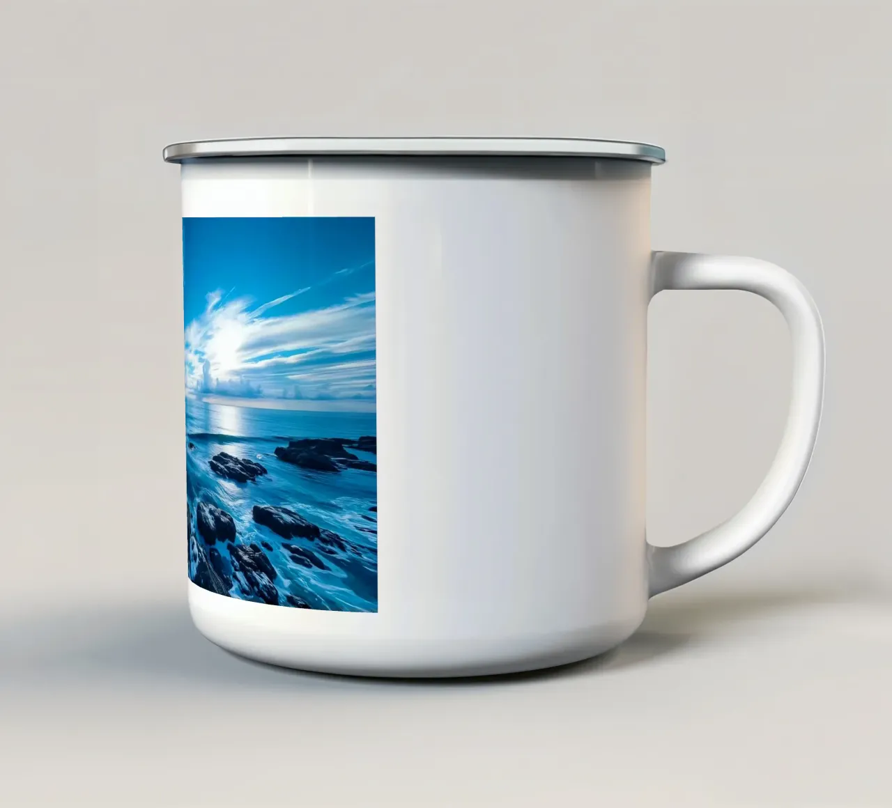 Cielo e mare tazza in smalto da Wild Beauty