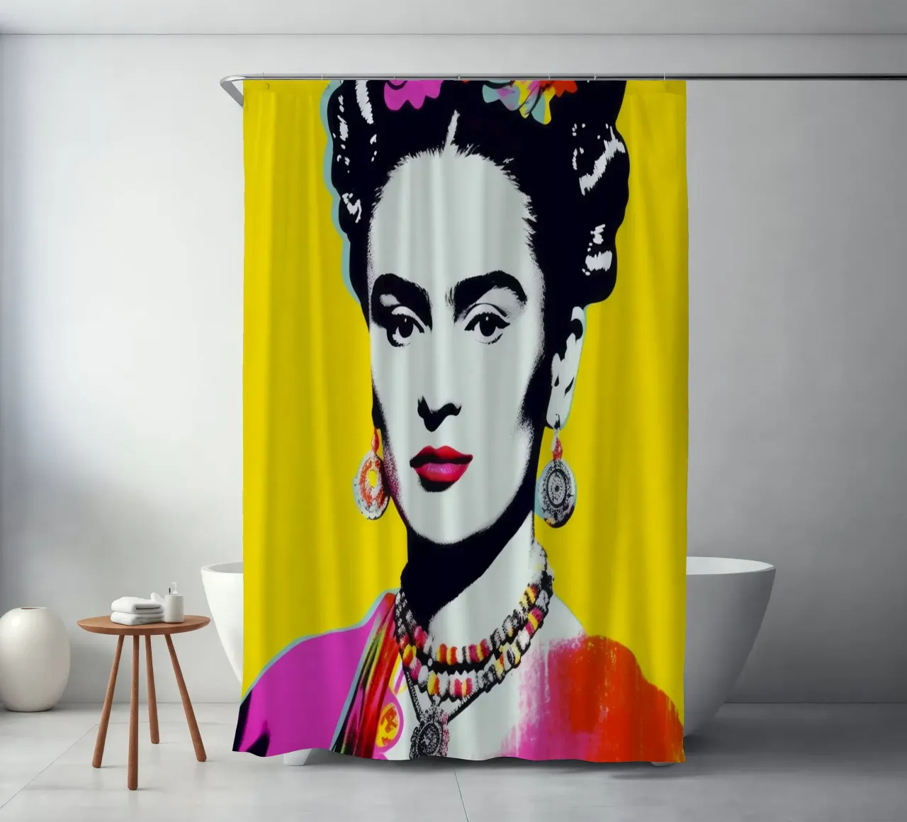 Oh Frida No 2 shower curtain by treechild