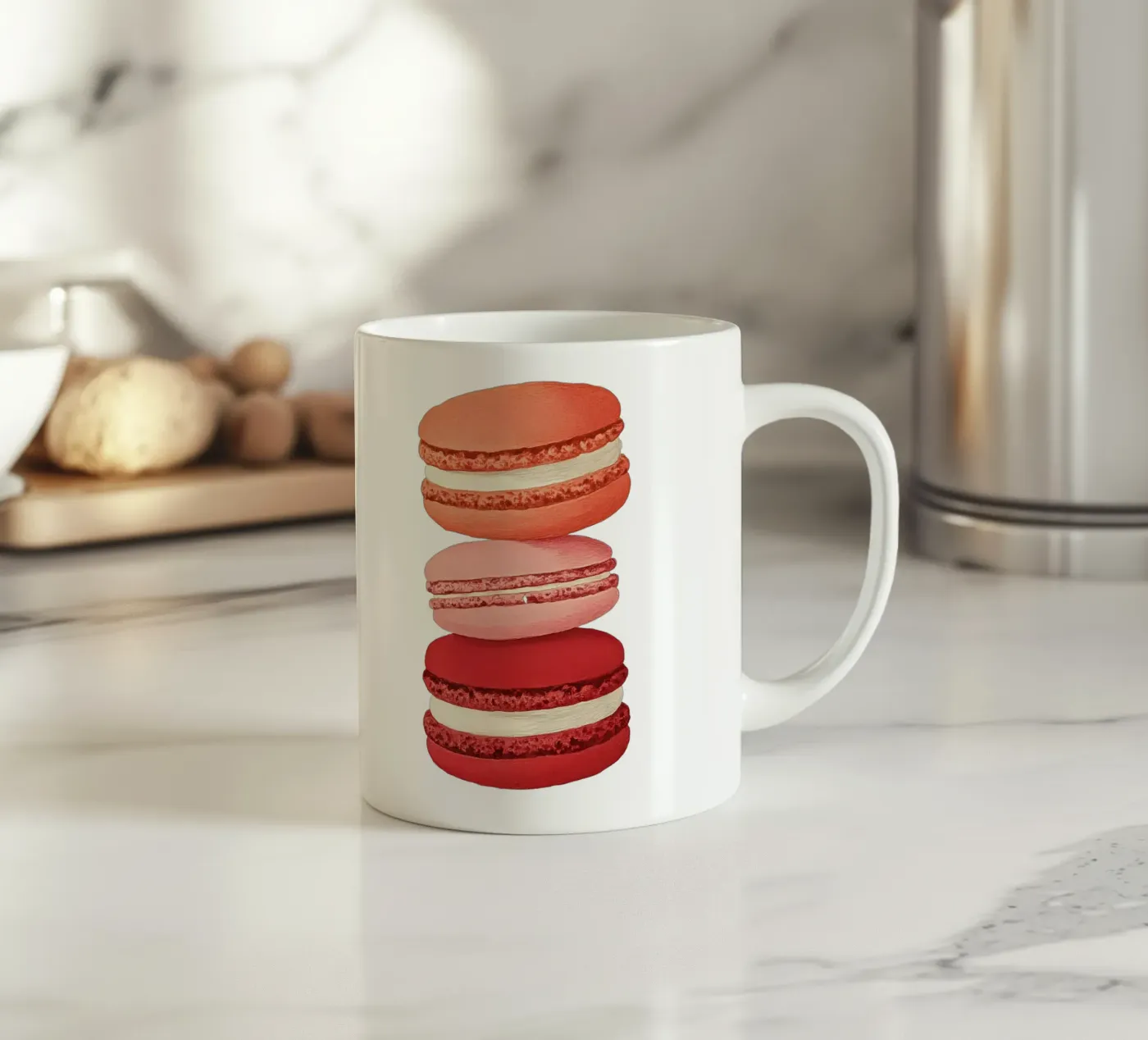 Macarons tazza in ceramica da Curious Canvas