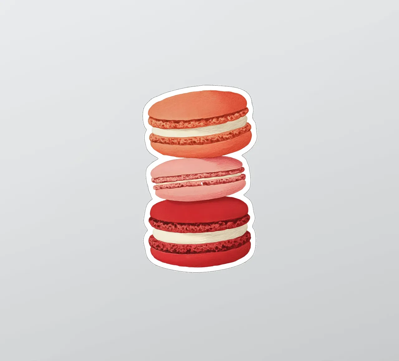 Macarons sticker van Curious Canvas