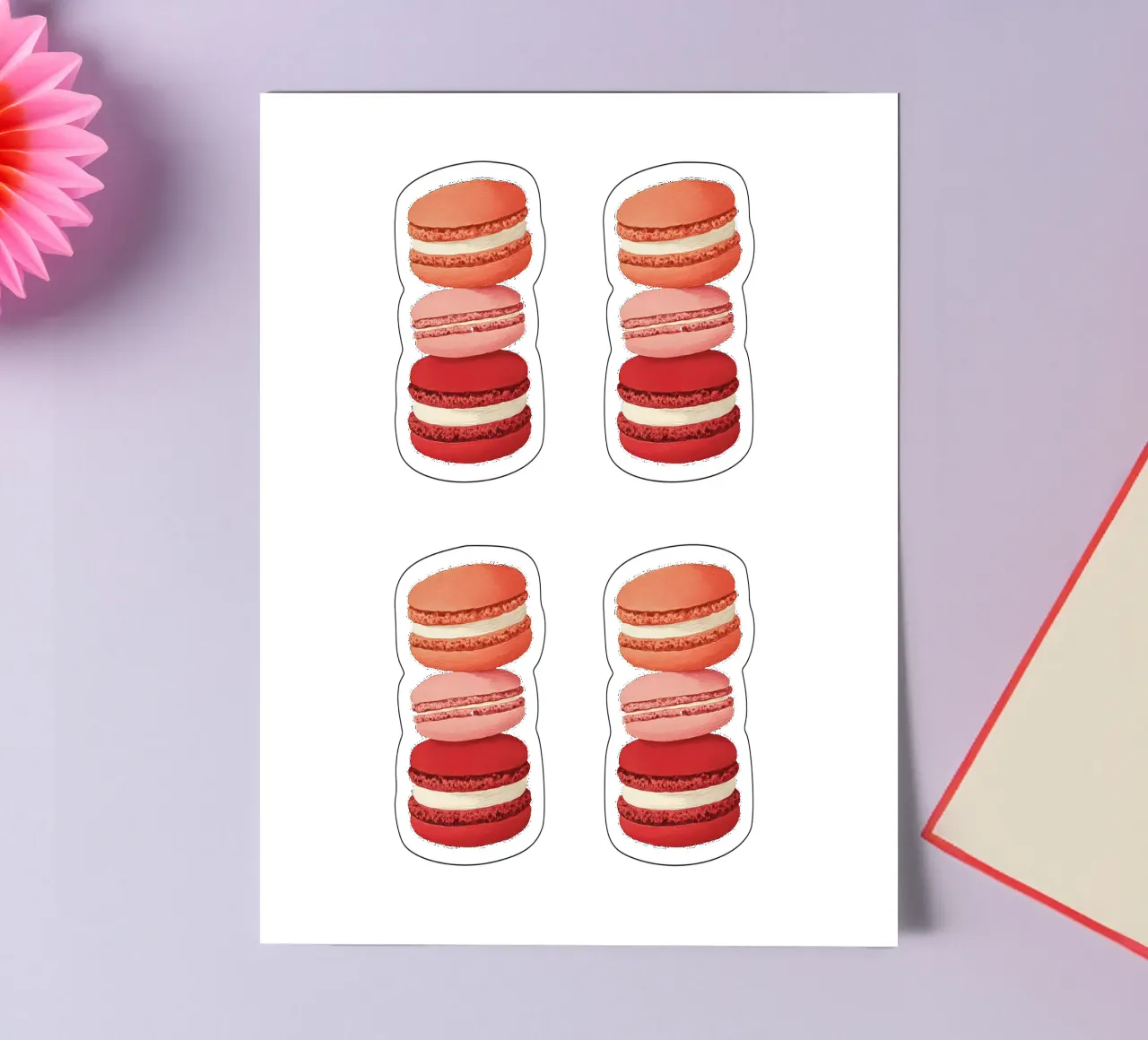Macarons sticker sheet by Curious Canvas