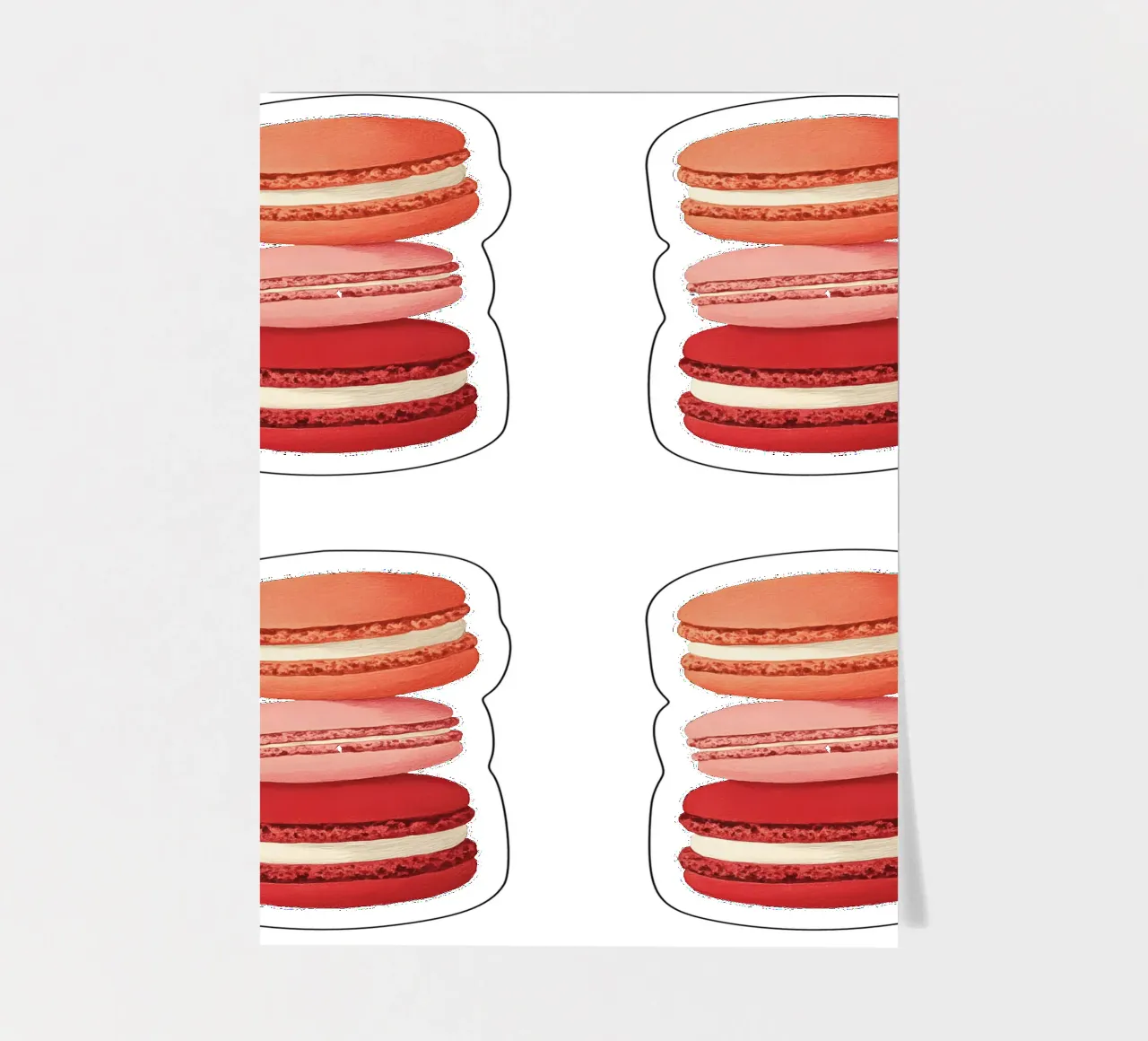 Macarons sticker sheet by Curious Canvas