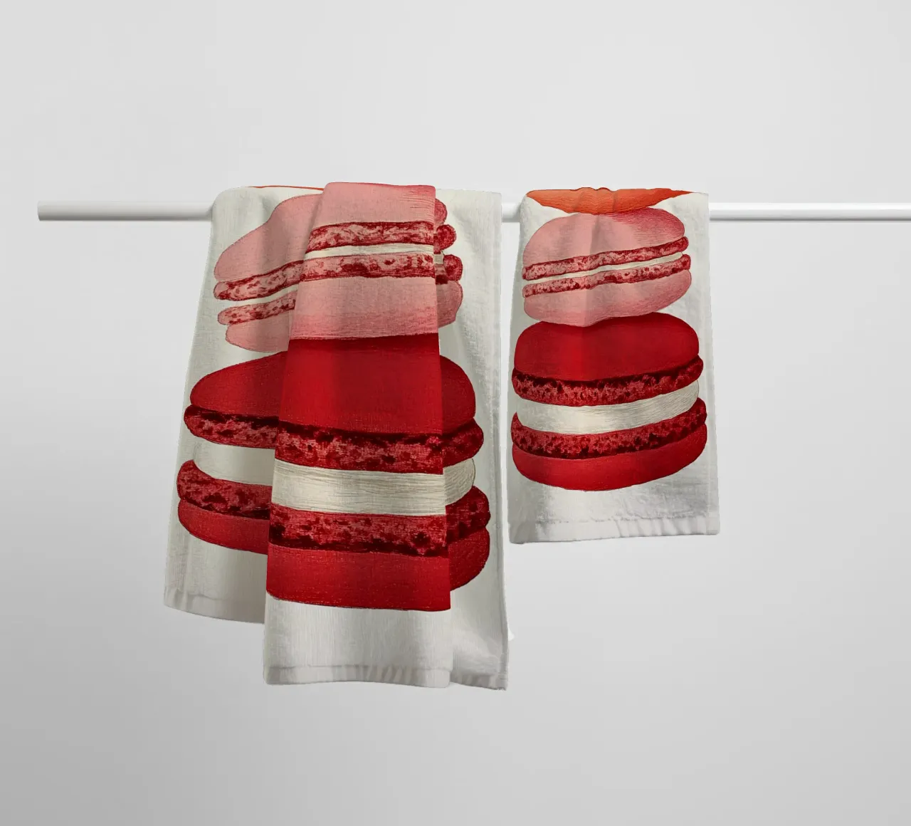 Macarons badhanddoek van Curious Canvas