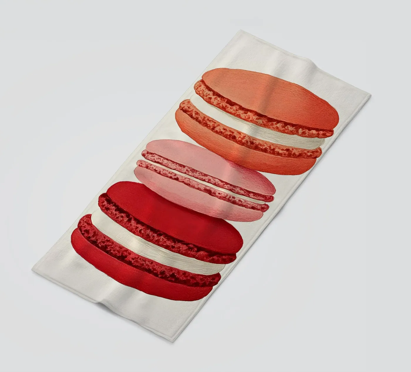 Macarons strandhanddoek van Curious Canvas