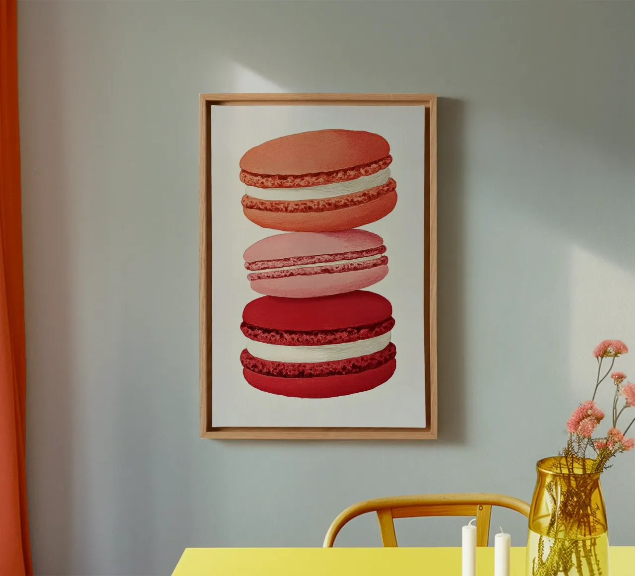 Macarons canvas met Baklijst van Curious Canvas