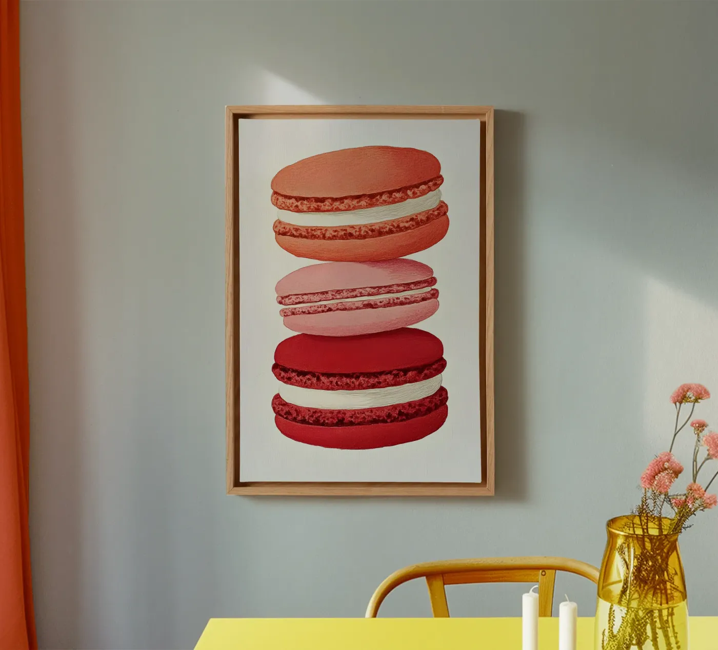 Macarons canvas by Curious Canvas