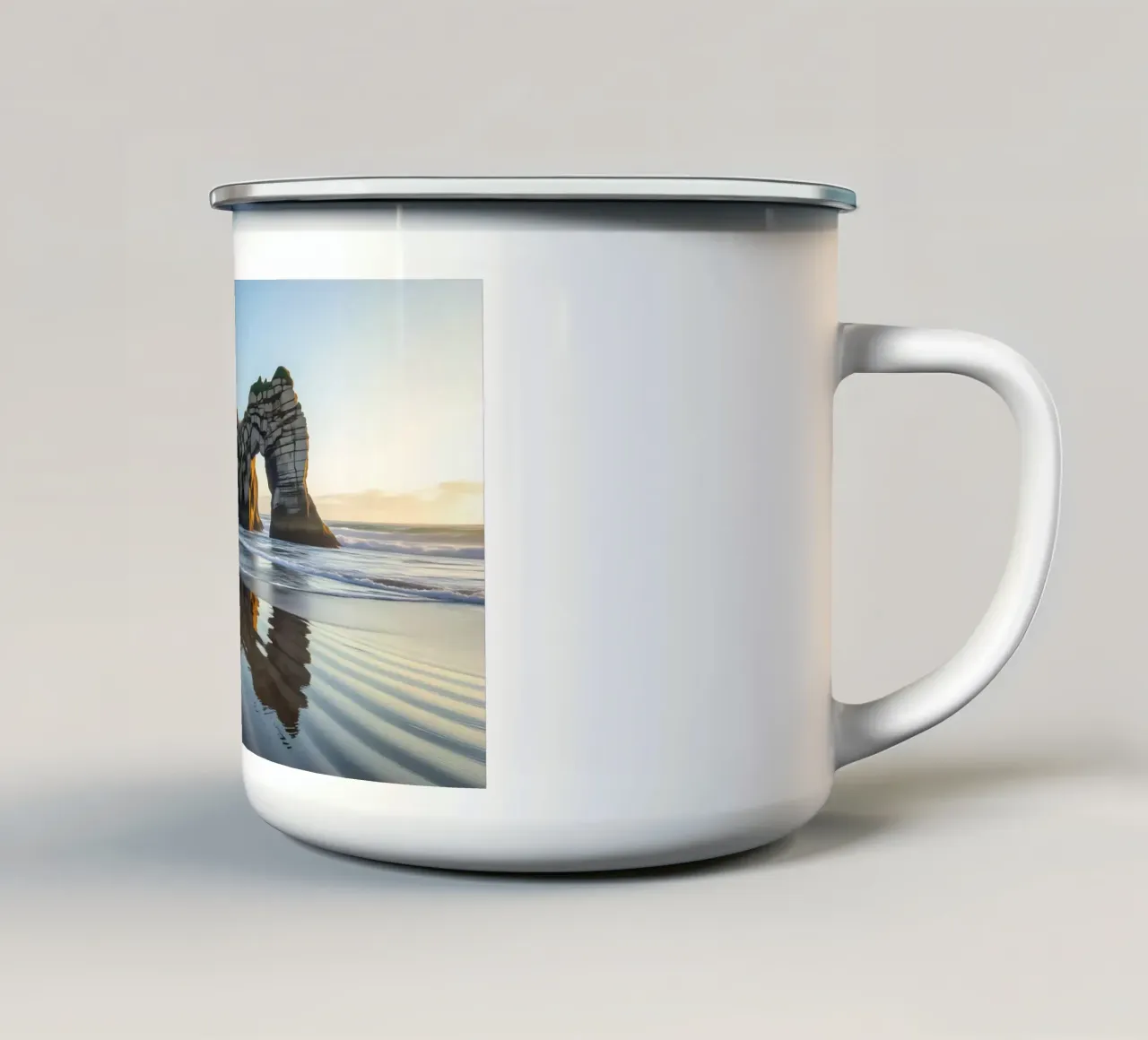 Spiaggia Las Catedrales tazza in smalto da Wild Beauty