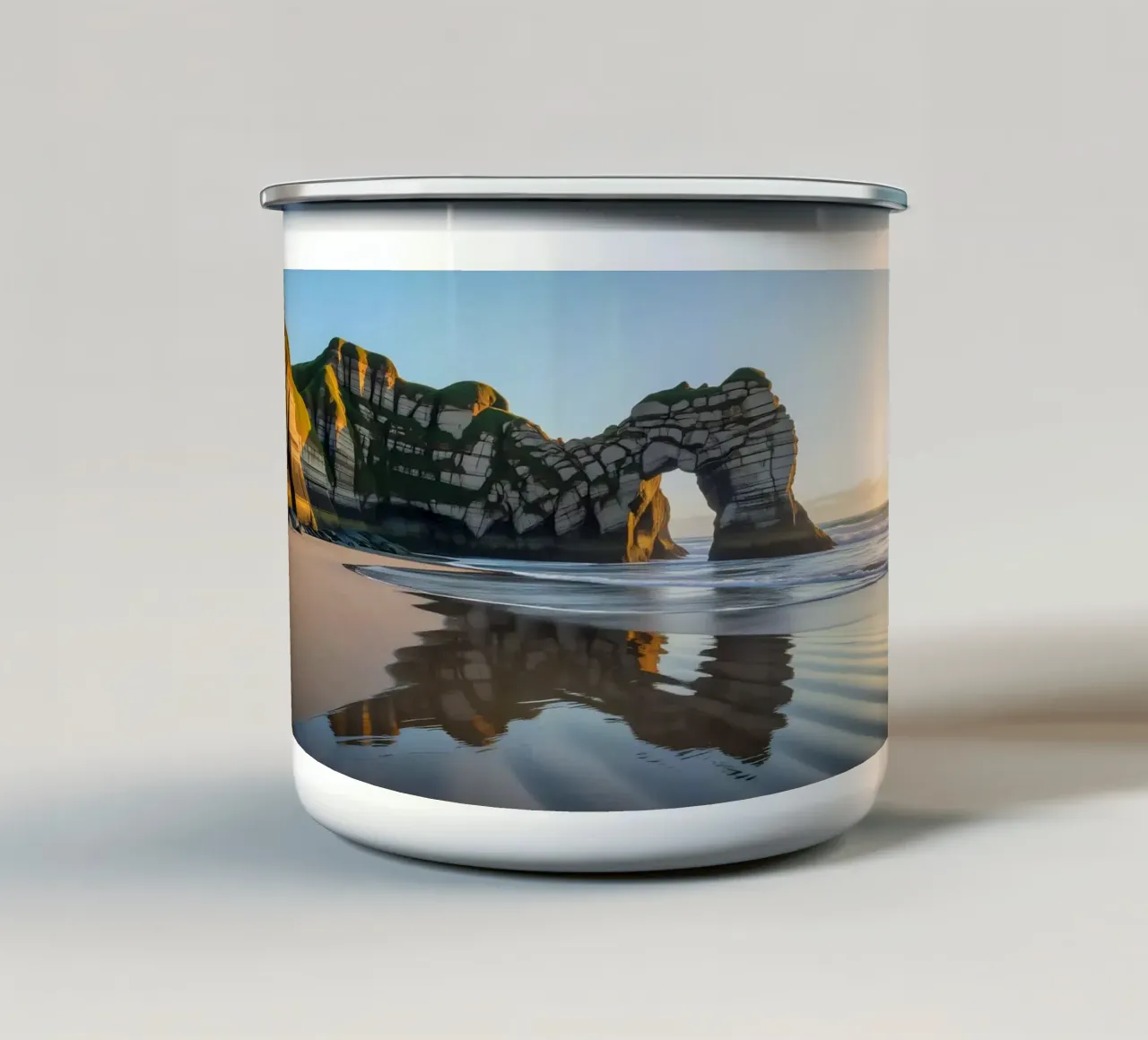 Spiaggia Las Catedrales tazza in smalto da Wild Beauty