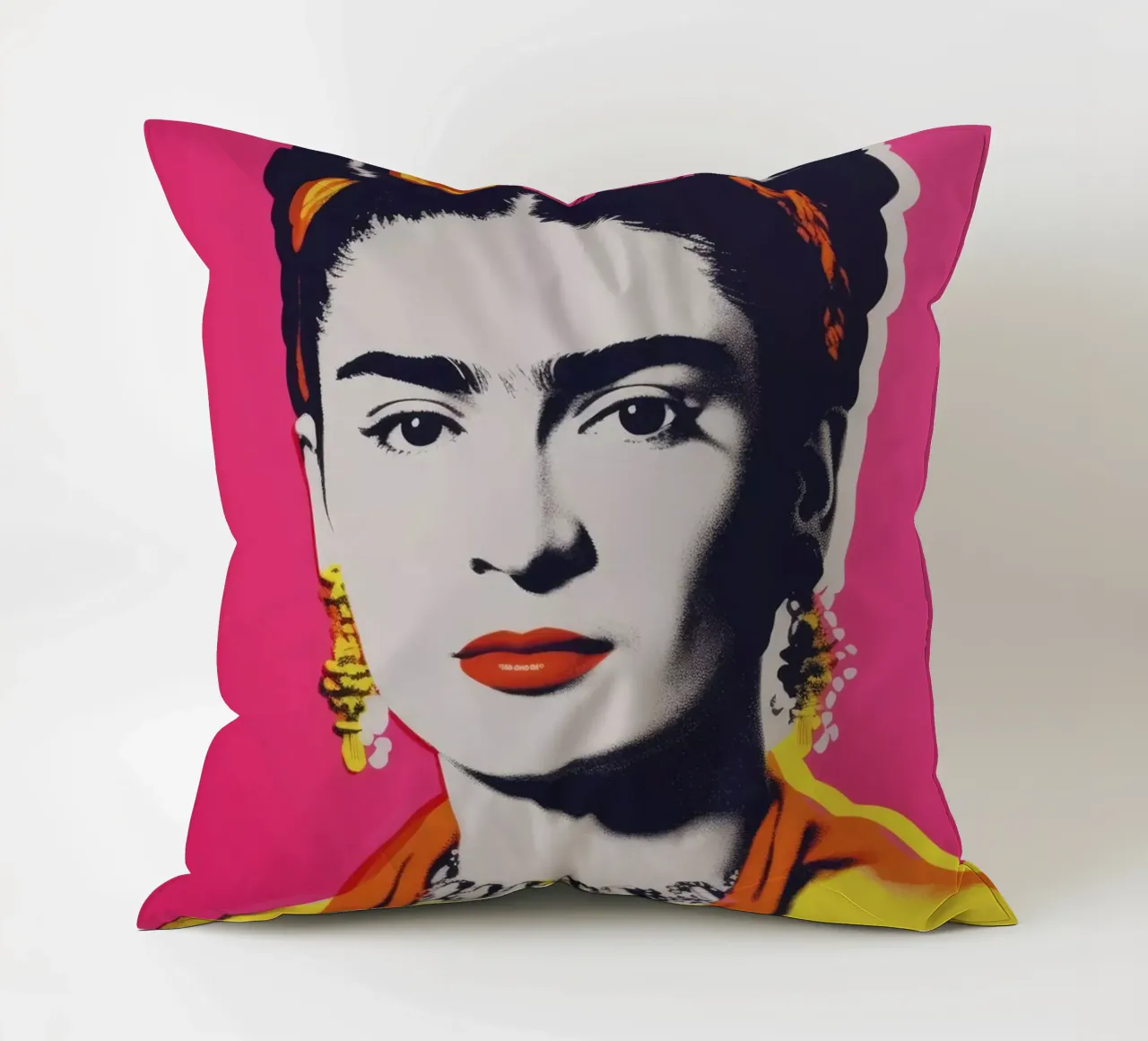 Oh Frida No 3 decorative cushion by treechild