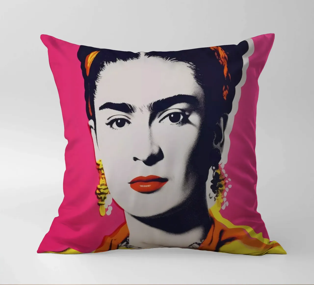 Oh Frida No 3 decorative cushion by treechild