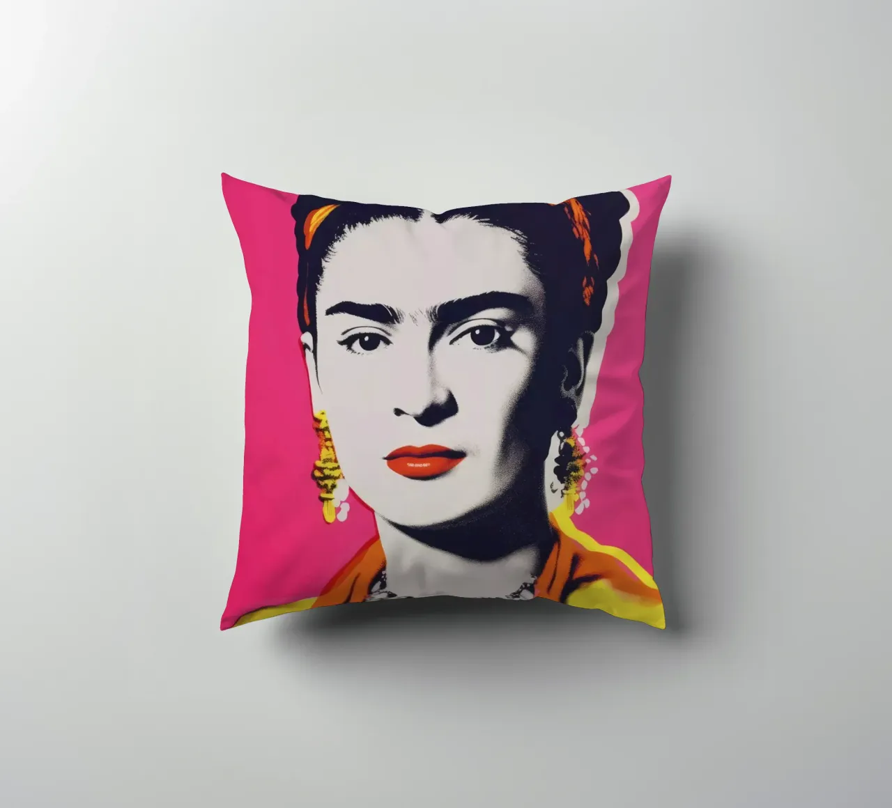 Oh Frida No 3 decorative cushion by treechild