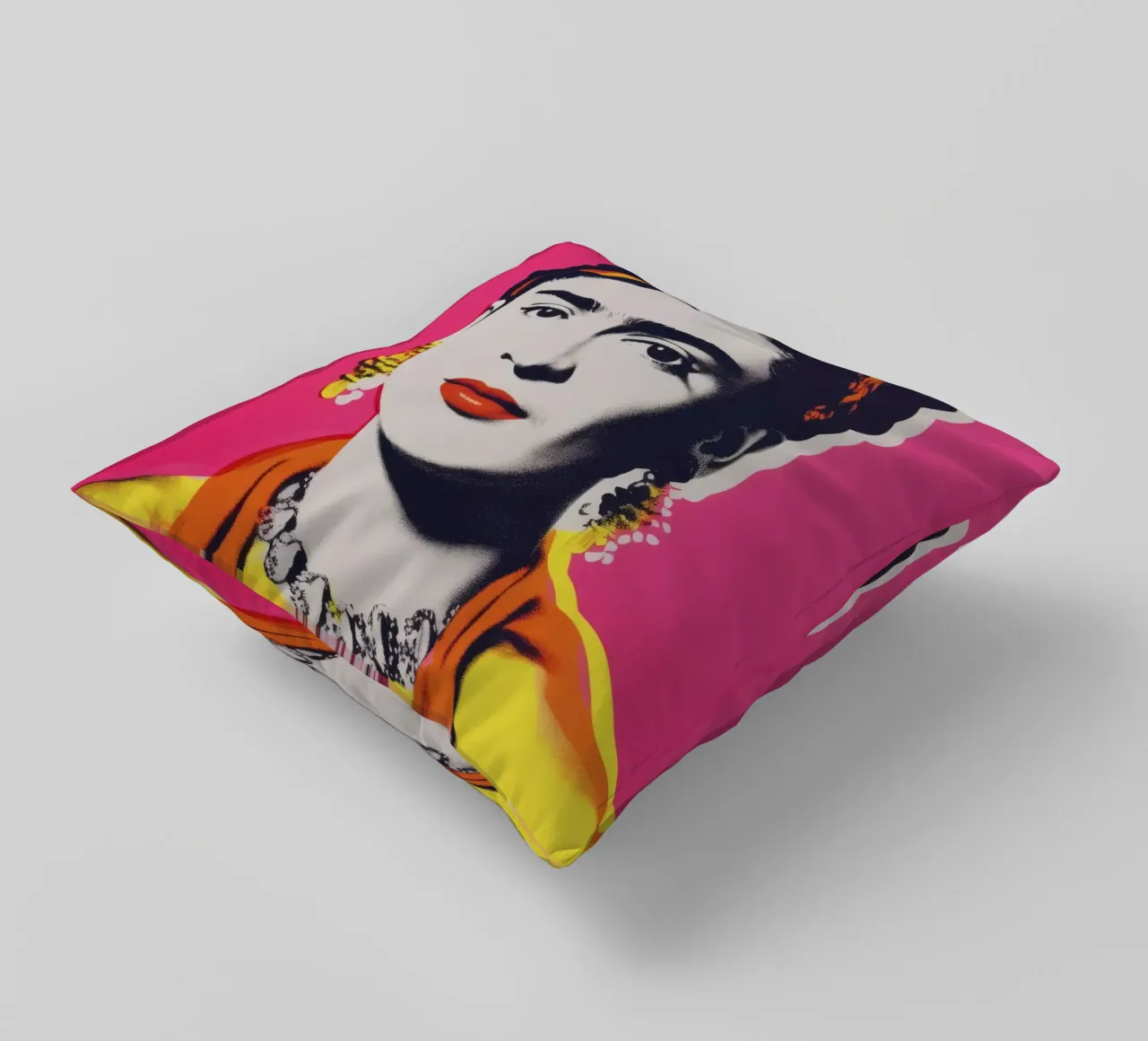 Oh Frida No 3 decorative cushion by treechild