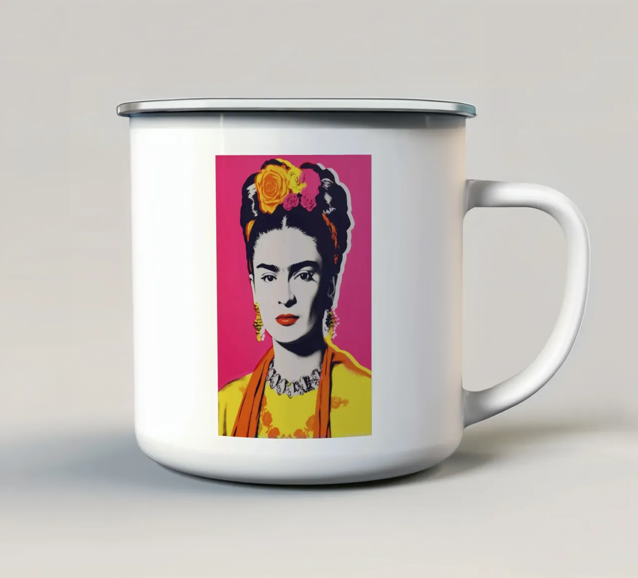 Oh Frida No 3 tazza in smalto da treechild