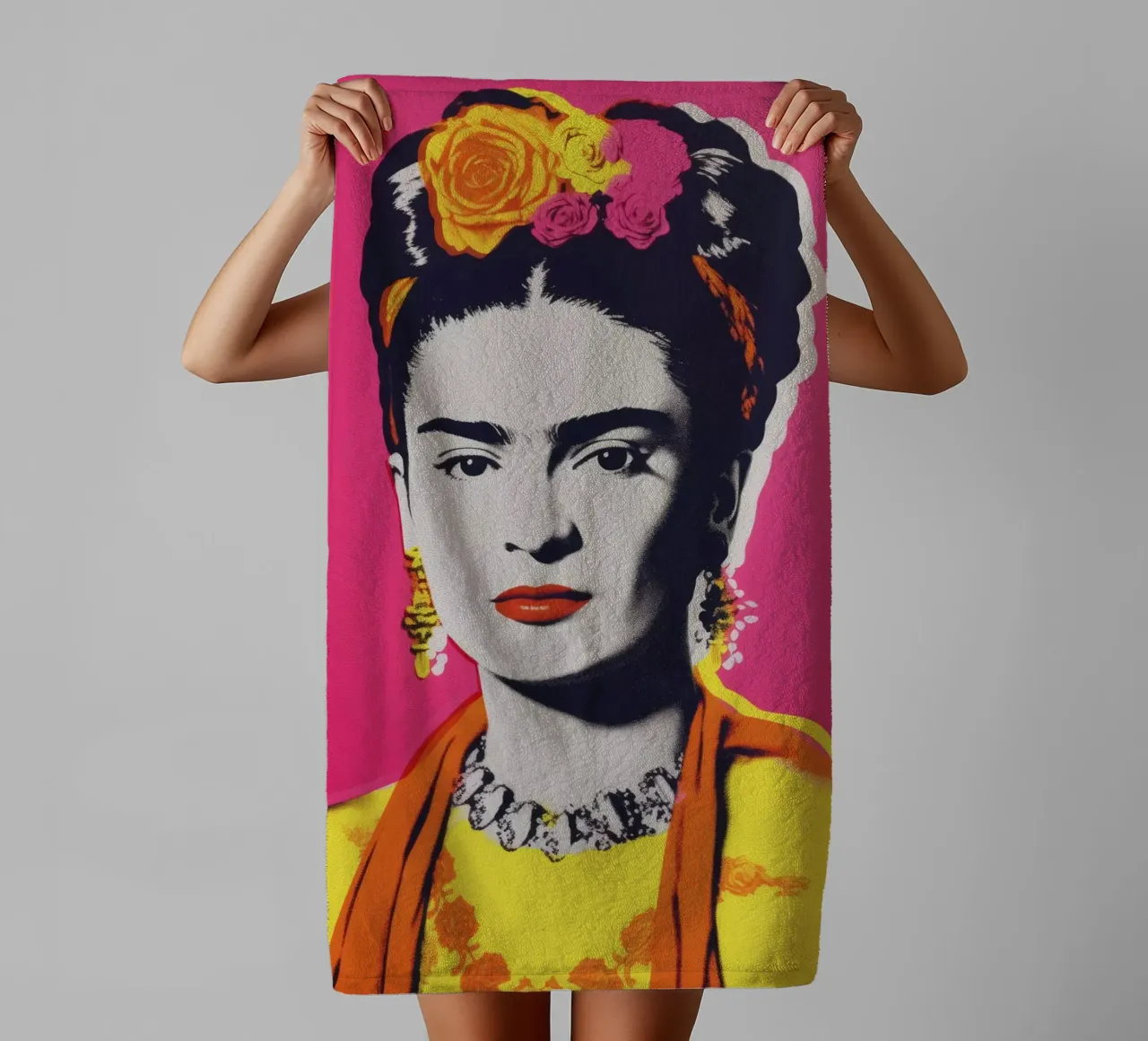 Oh Frida No 3 towel by treechild