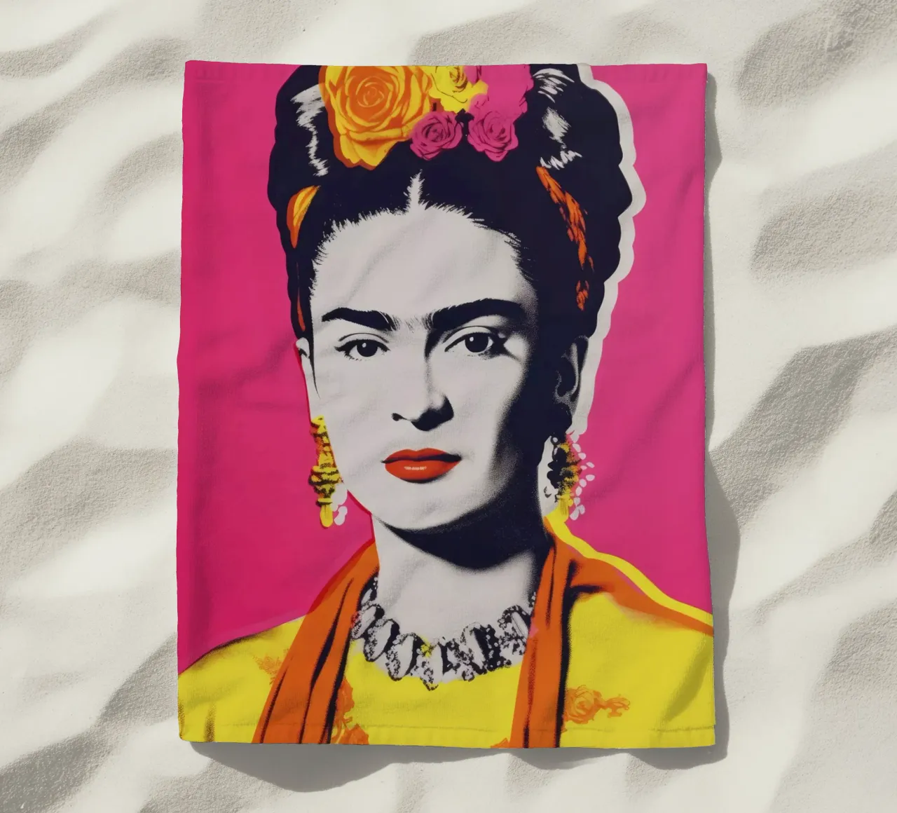 Oh Frida No 3 strandhanddoek van treechild