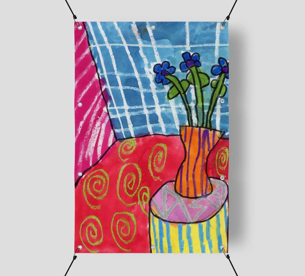 vaso di fiori di trifoglio telo in pvc da briyan shop