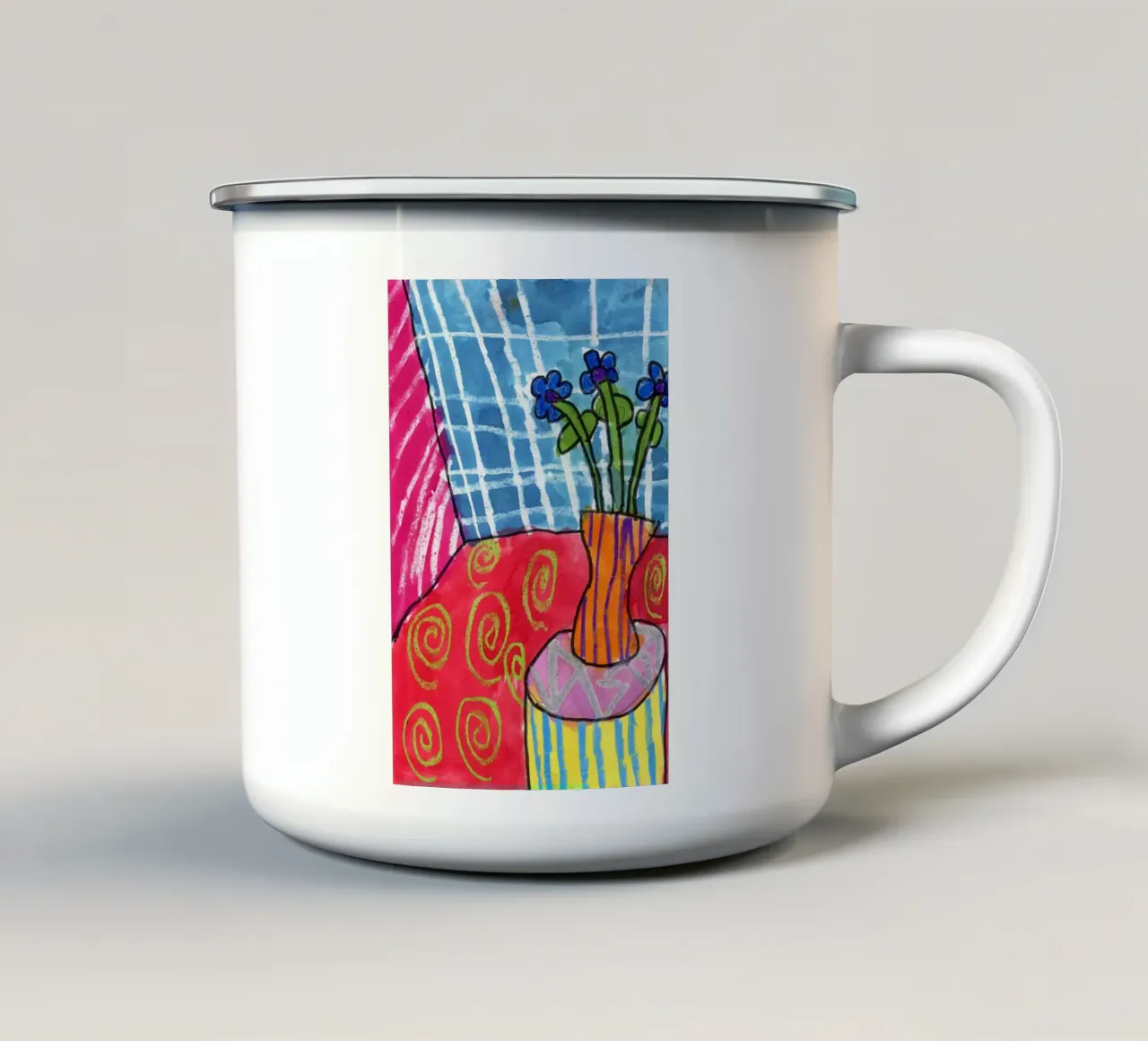 vaso di fiori di trifoglio tazza in smalto da briyan shop