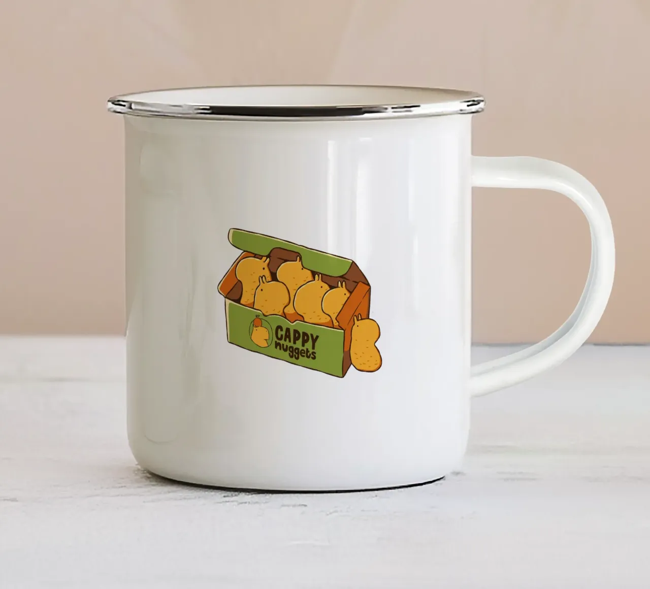 Cappy Nuggets tazza in smalto da Tobe Fonseca
