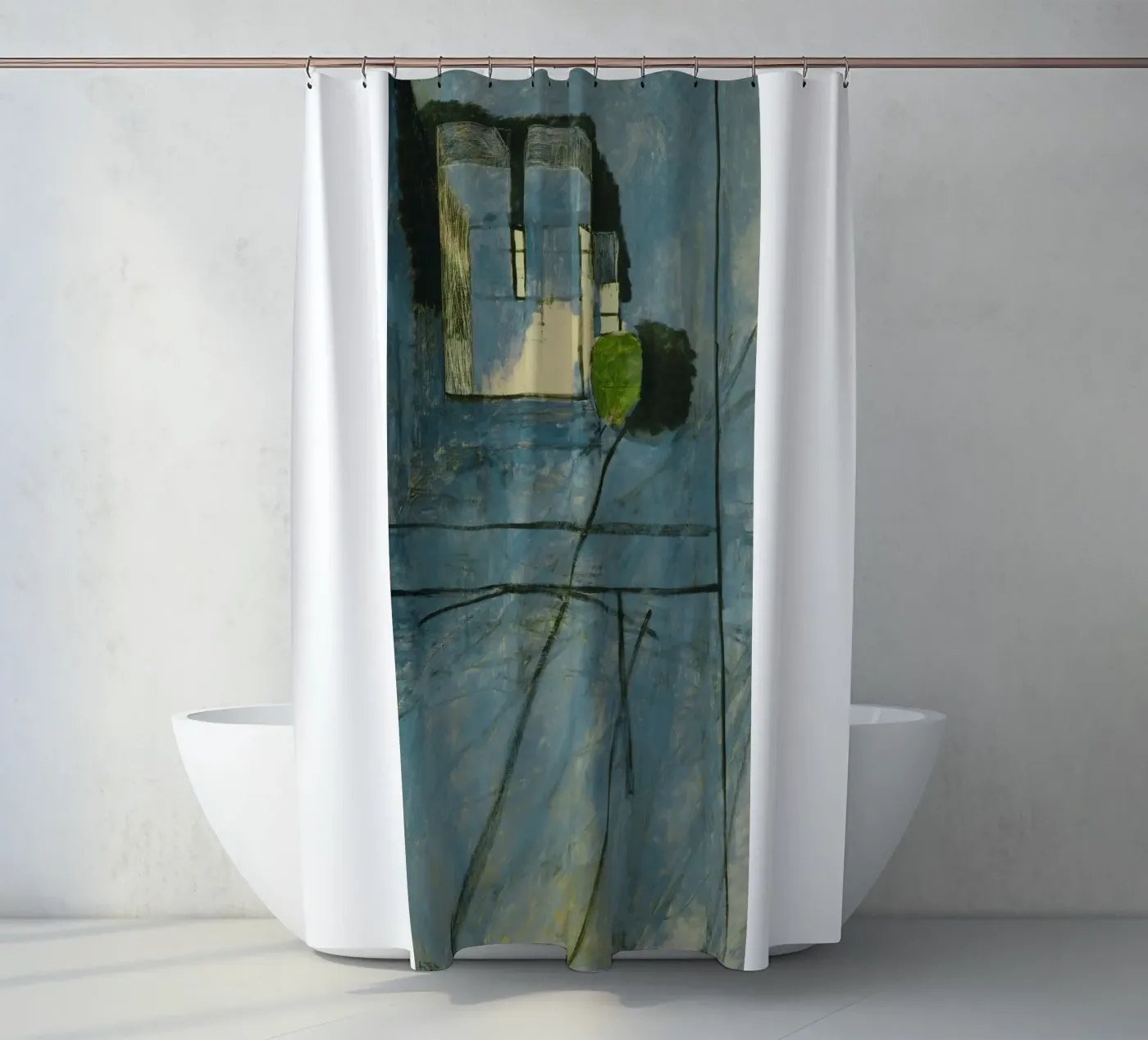 solid wall shower curtain by briyan shop