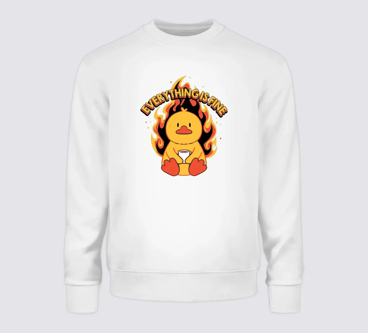 Alles is goed eend sweatshirt van Tobe Fonseca