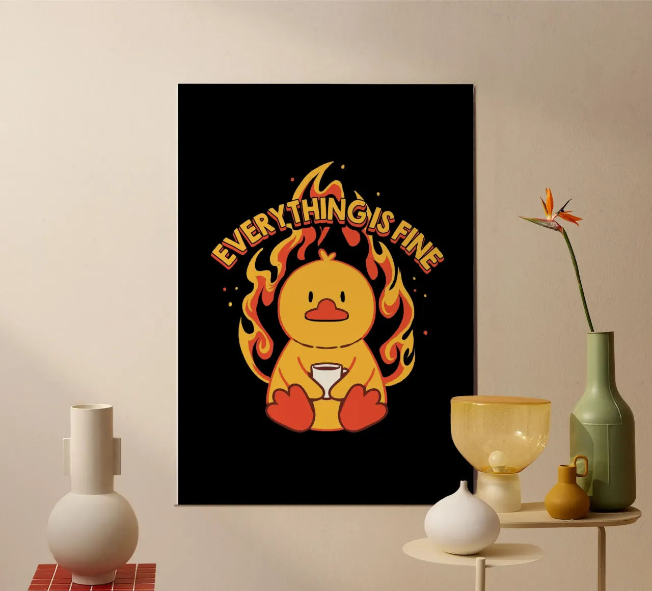 L'anatra va tutto bene poster da Tobe Fonseca