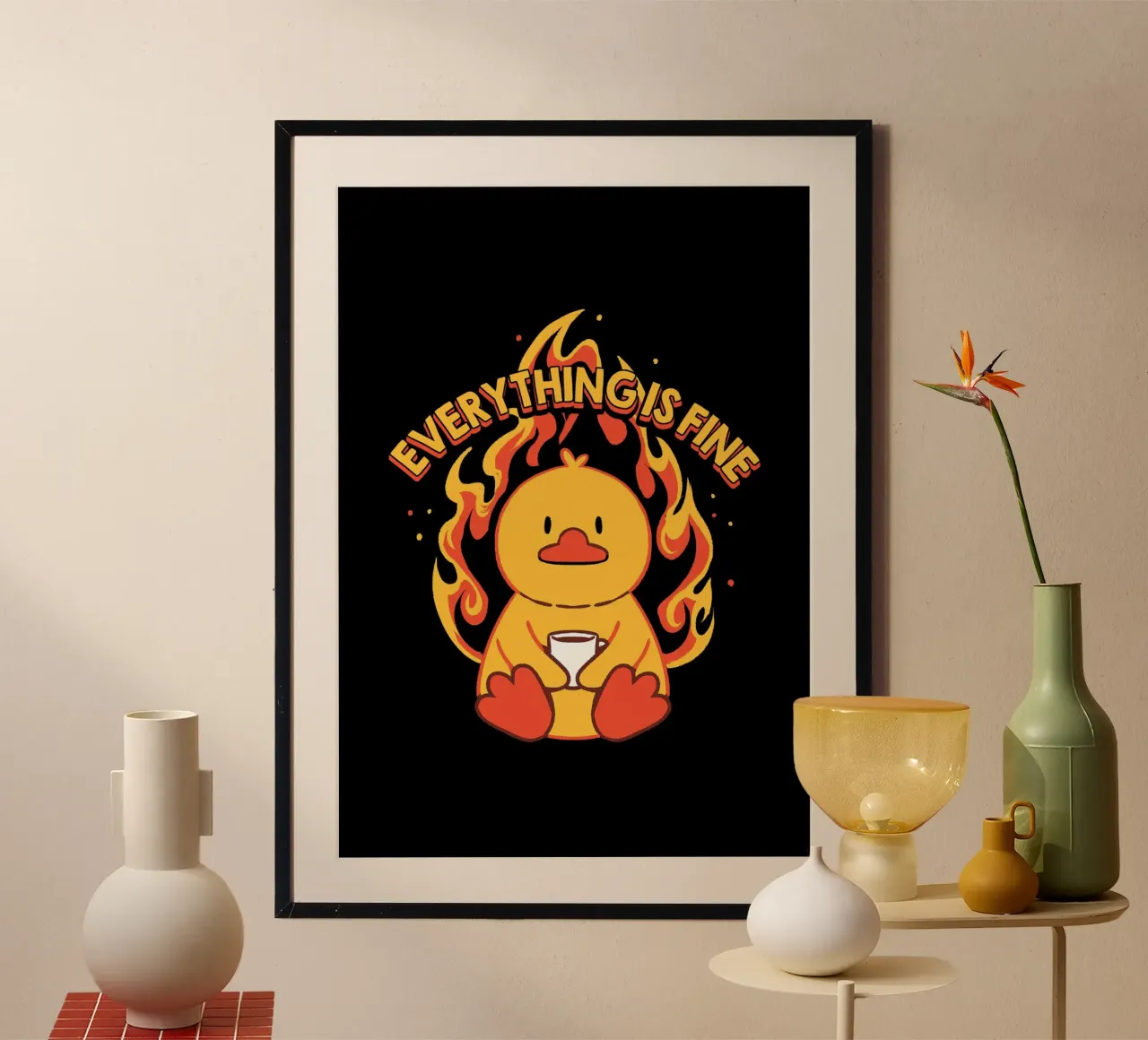 L'anatra va tutto bene poster da Tobe Fonseca