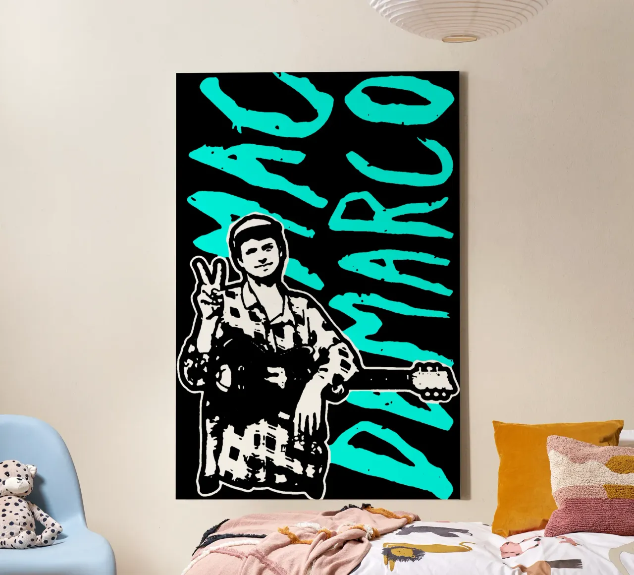 Maglietta classica Peace Mac Demarco tela con Cornice a cassetta da phccpage