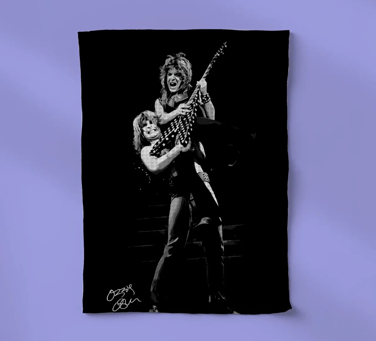 Performance d'Ozzy Osbourne torchon de shiners