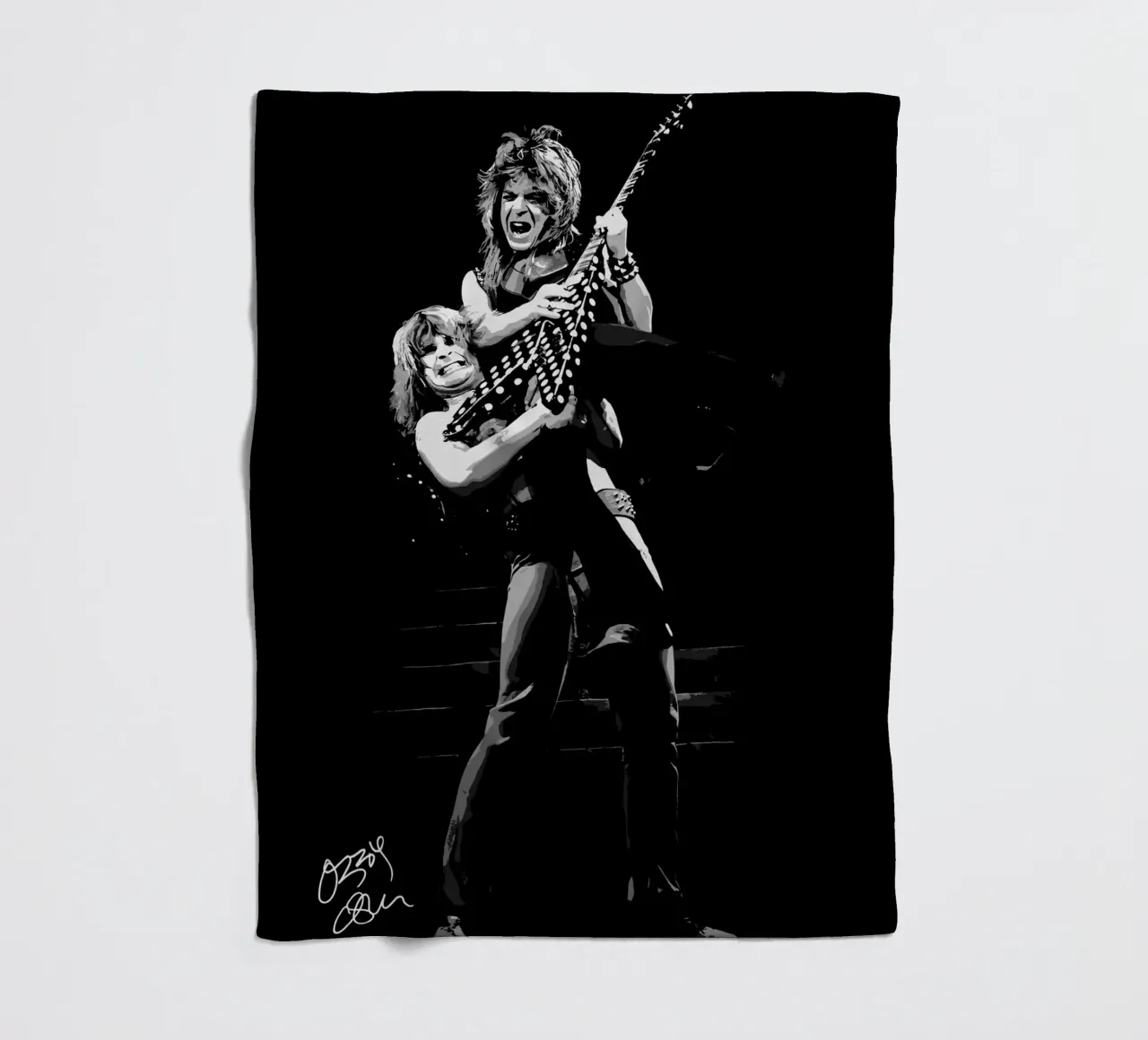 Performance di Ozzy Osbourne coperta in pile da shiners