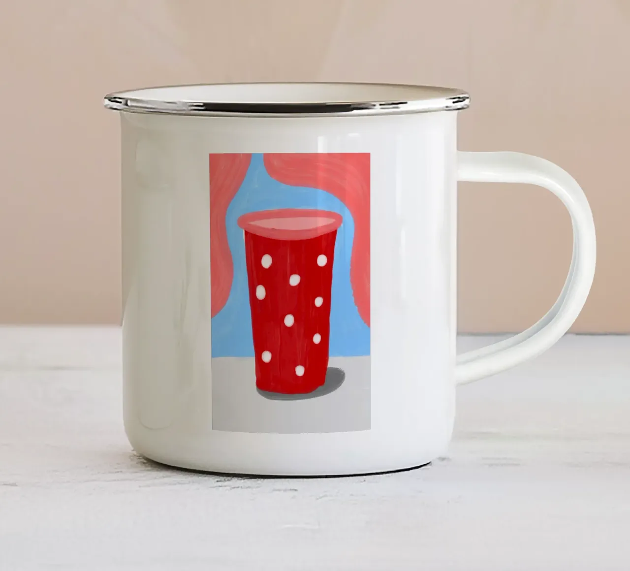 Tazza da soda tazza in smalto da galihstudio