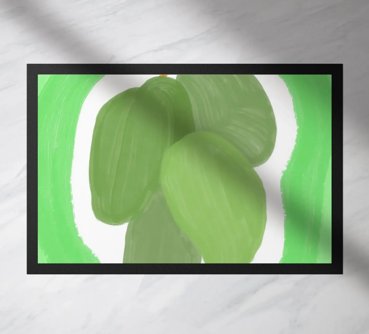 Green Mango Paint doormat by galihstudio