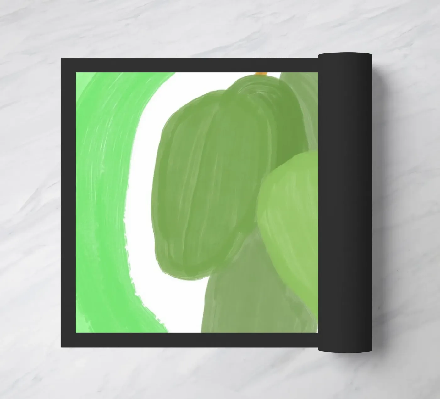 Green Mango Paint doormat by galihstudio