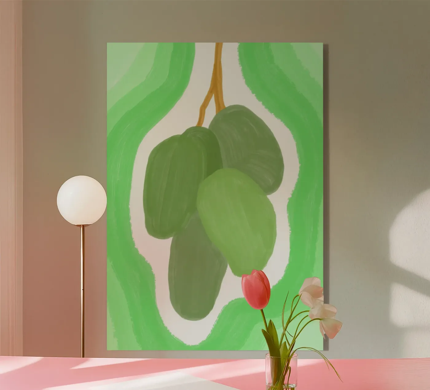 Vernice verde mango plexiglass da galihstudio