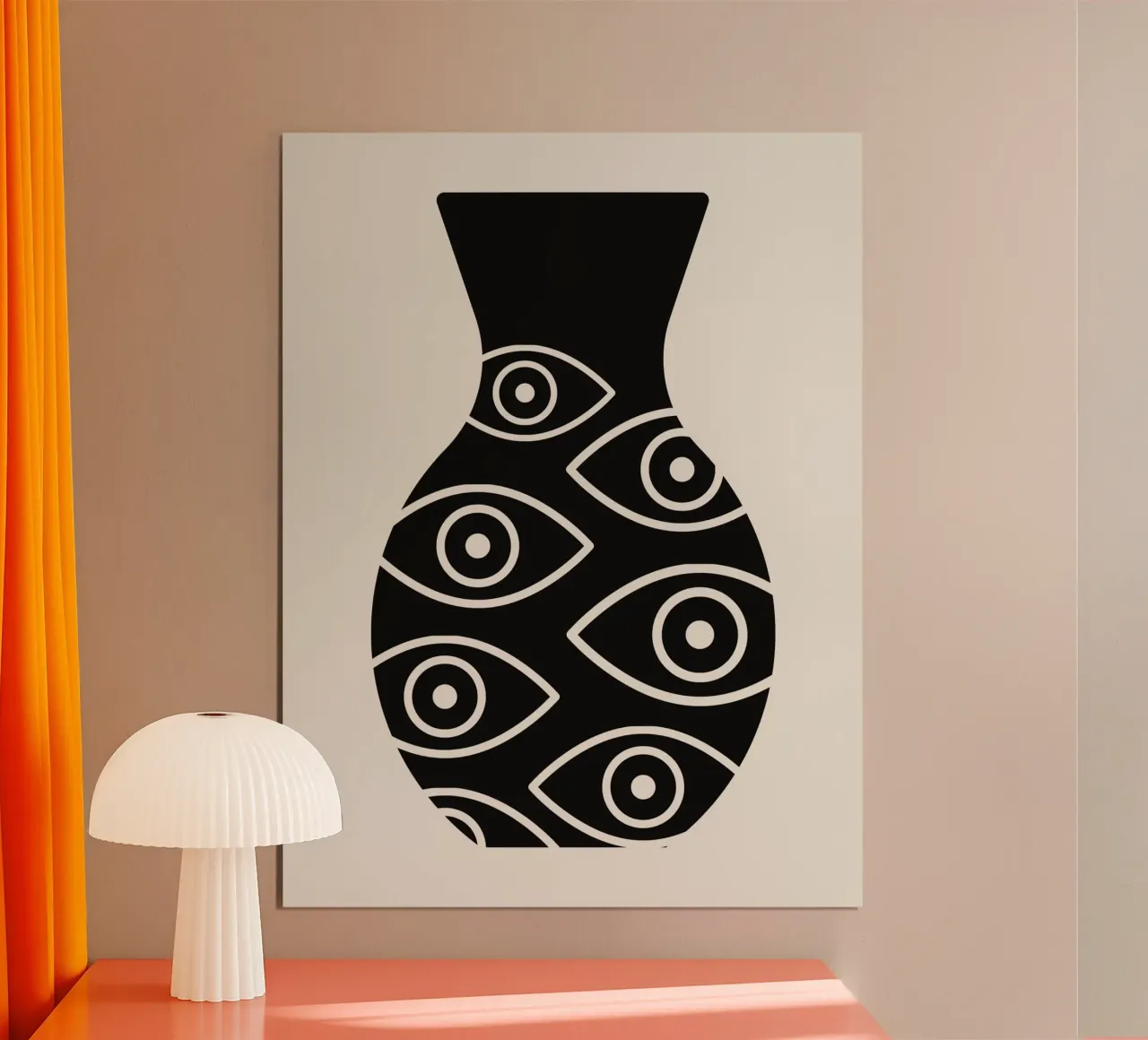Vaso ornamento occhi poster da Little Dean