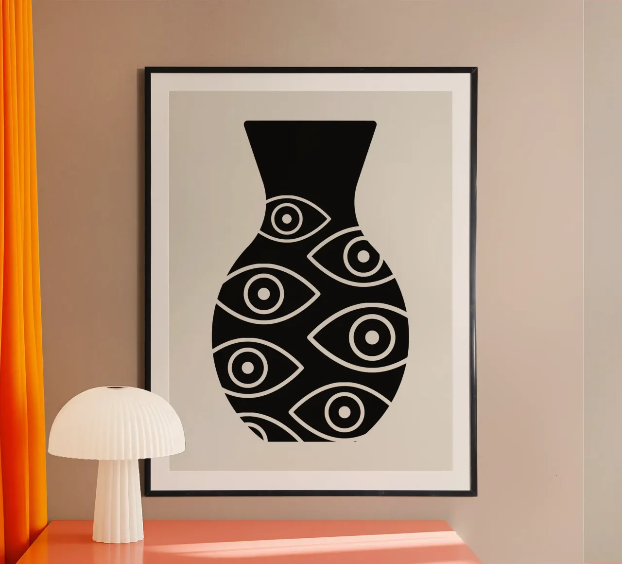 Vaso ornamento occhi poster da Little Dean