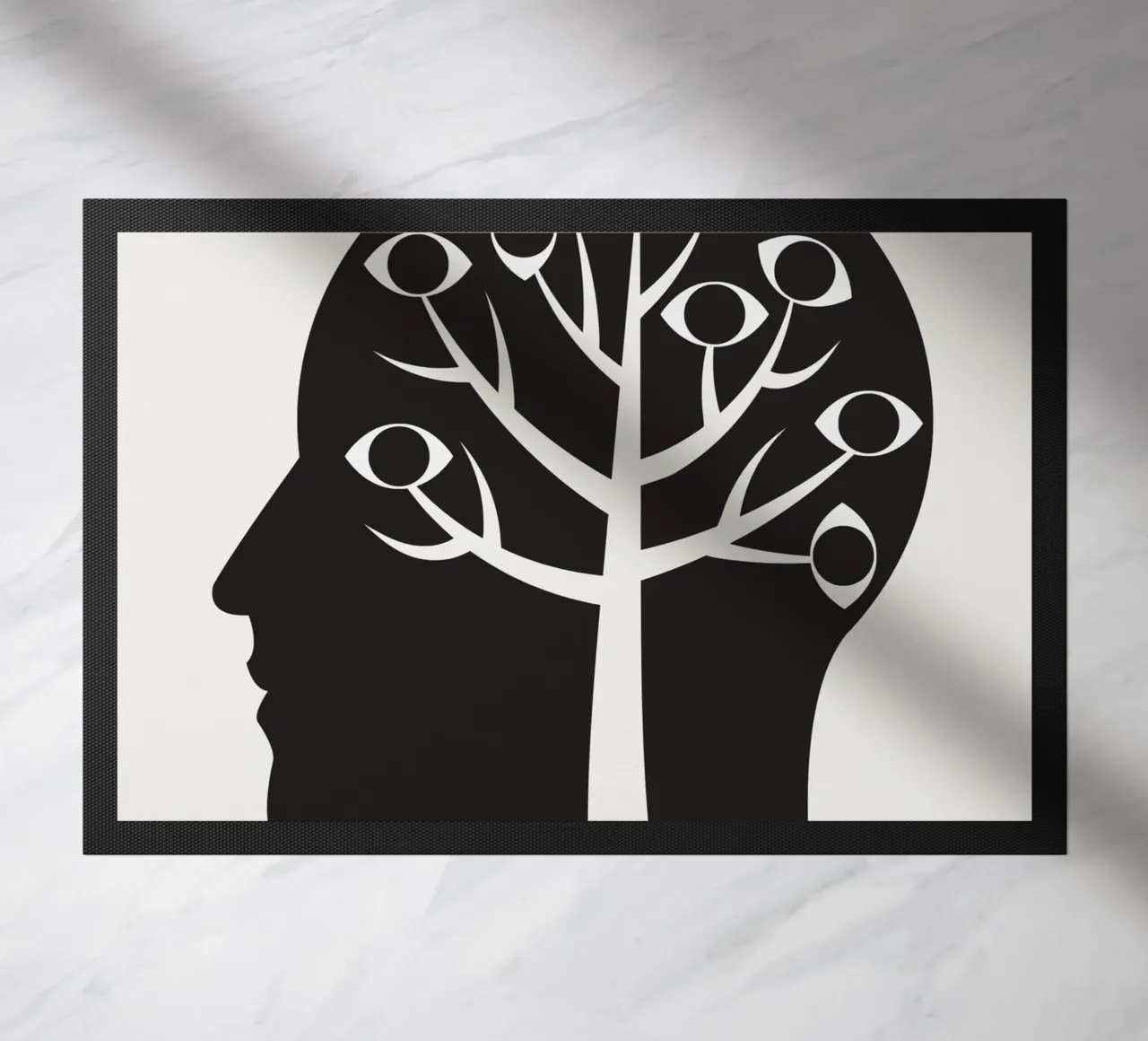 Hindsight doormat by Little Dean