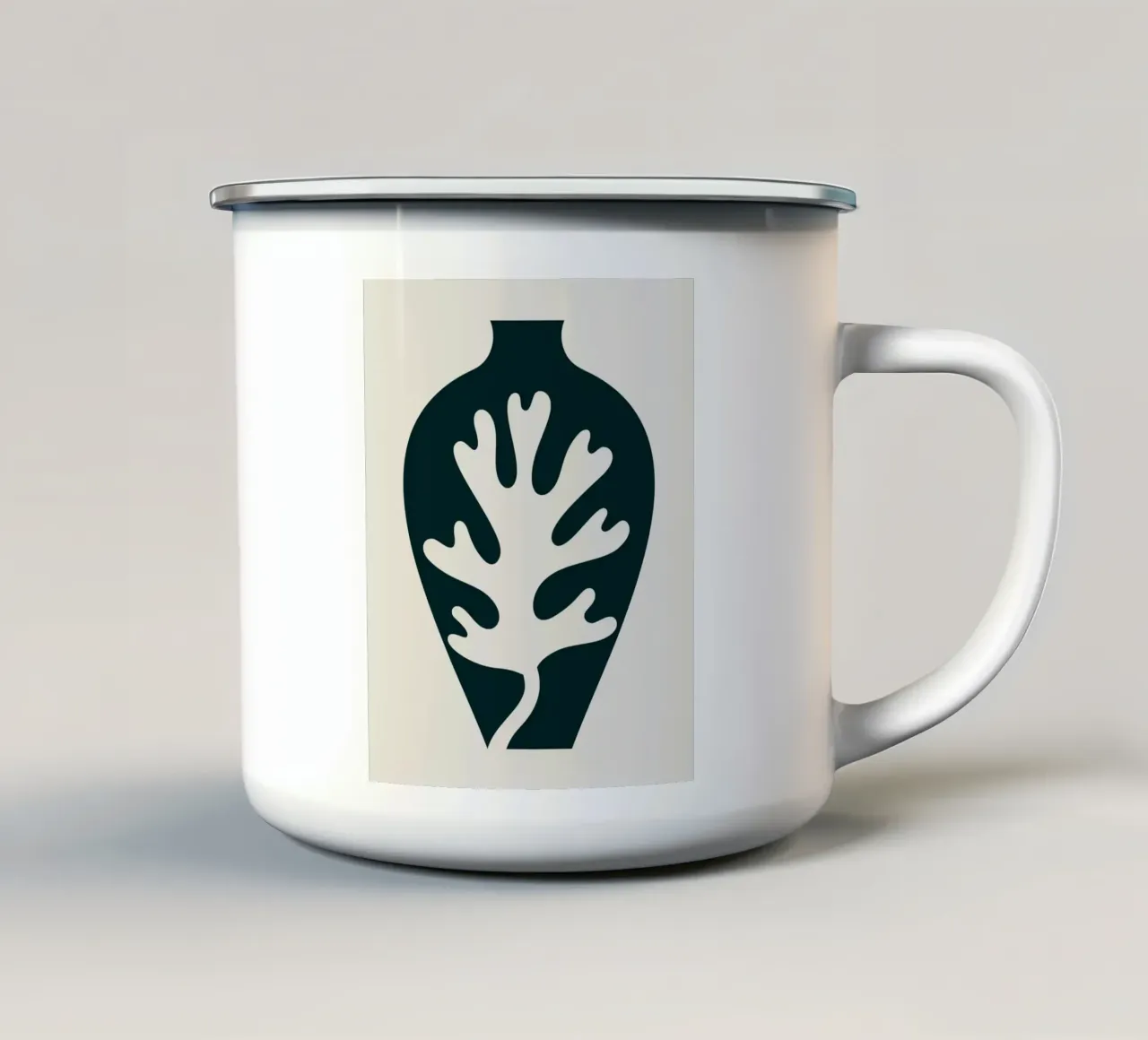 Vaso di corallo tazza in smalto da Little Dean