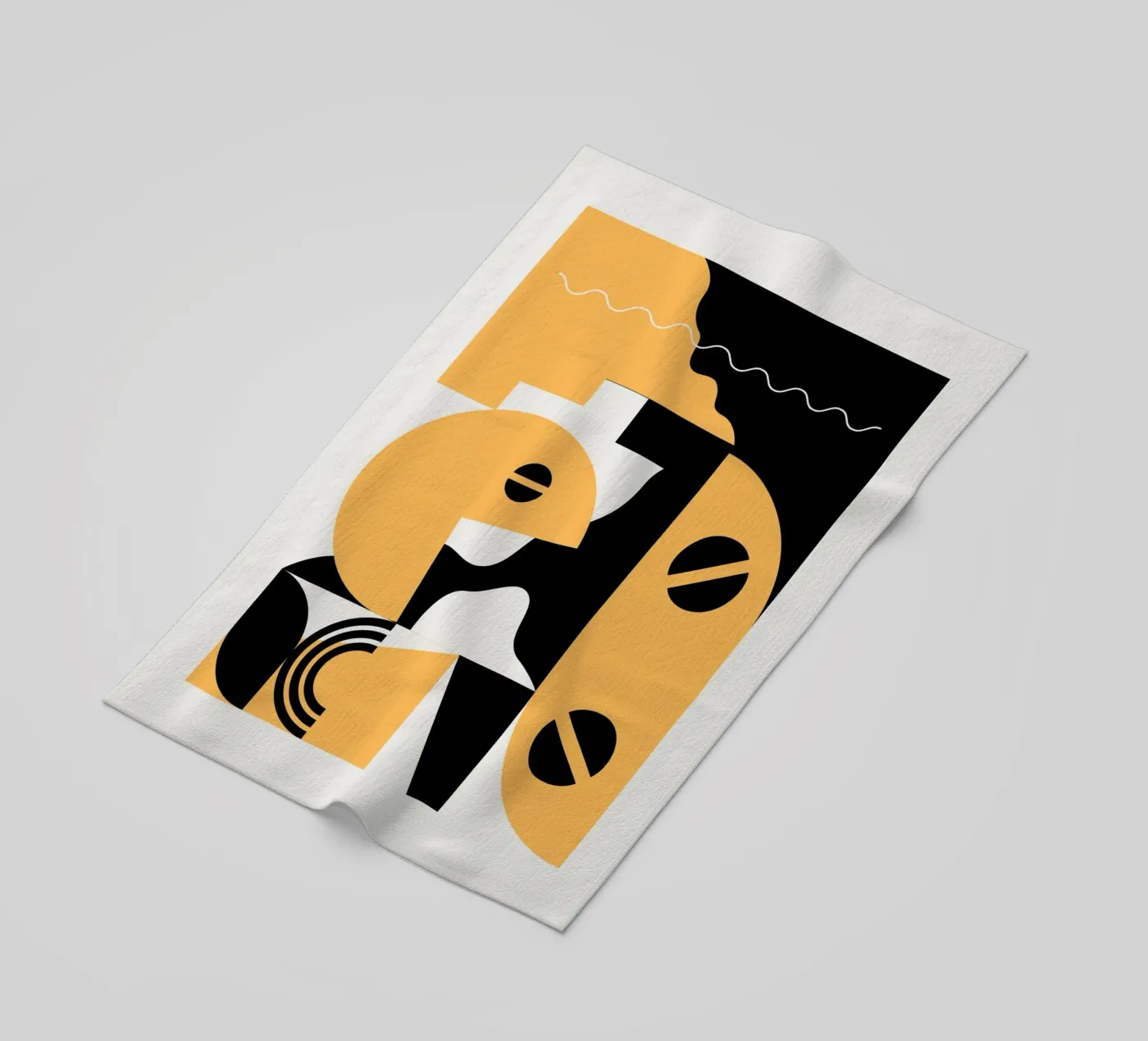 Gioco geometrico telo mare da Little Dean