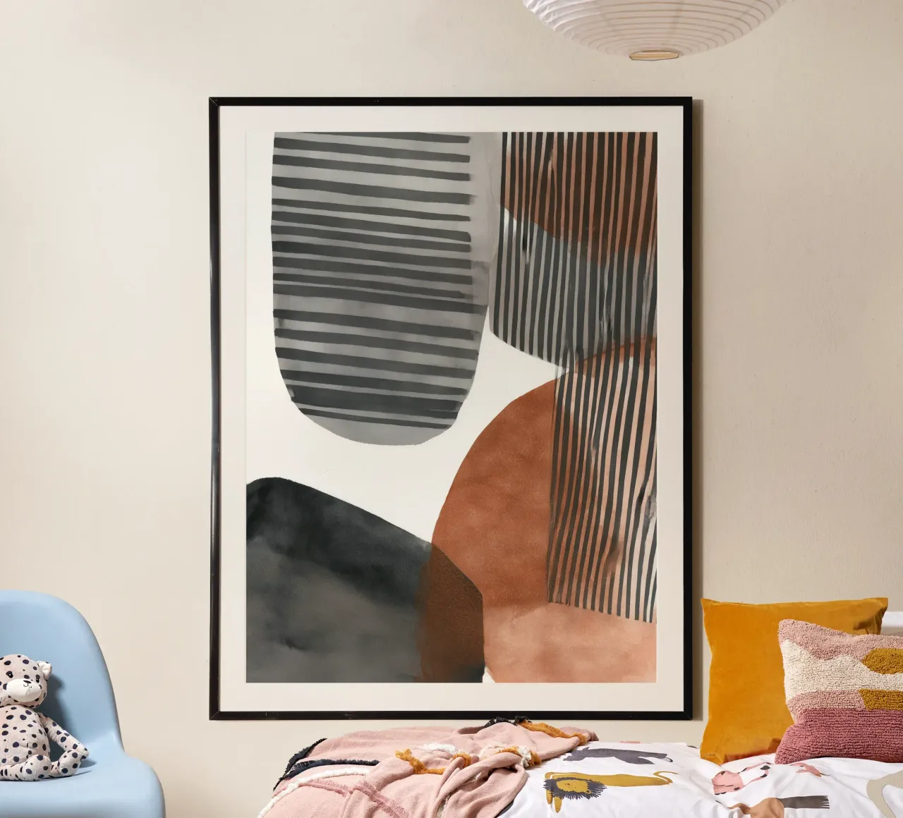 Terracotta Lines poster da Seed & Signal