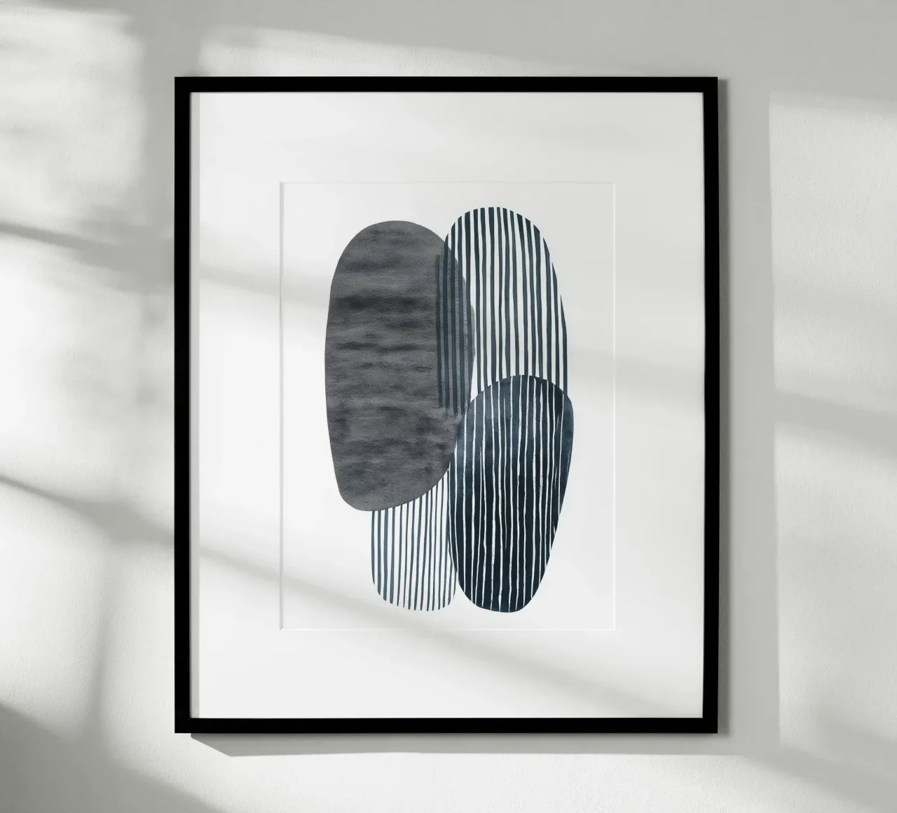 Forme parallele poster con telaio in alluminio da Seed & Signal