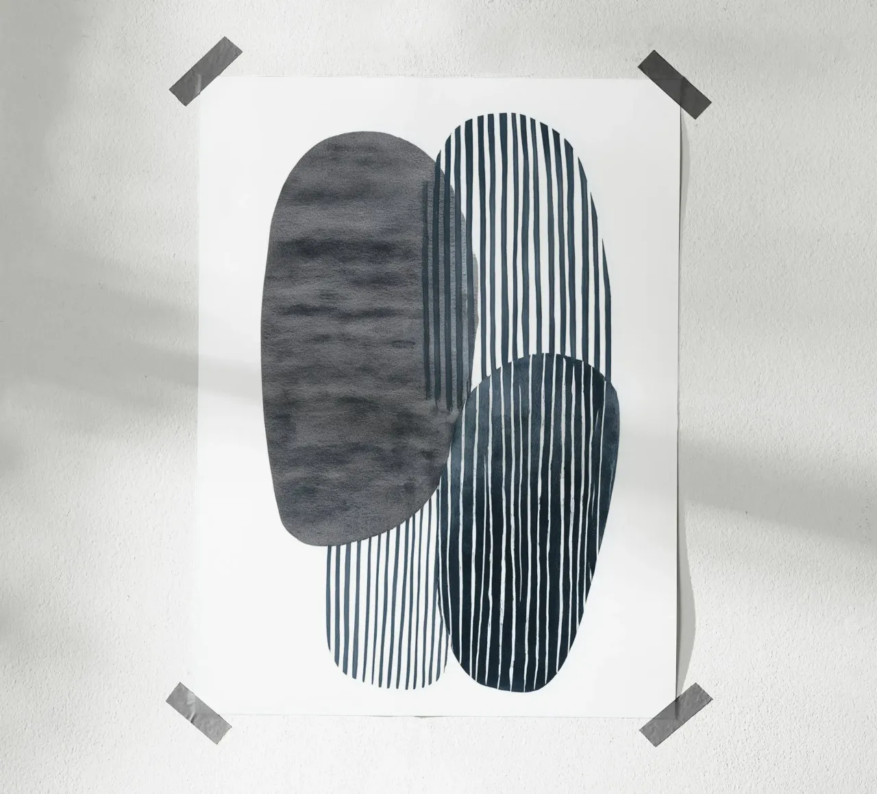 Forme parallele poster con telaio in alluminio da Seed & Signal